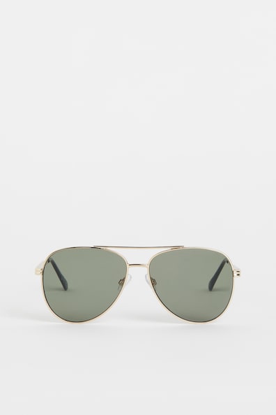Pilotenbrille - Goldfarben/Grün - Ladies | H&M DE