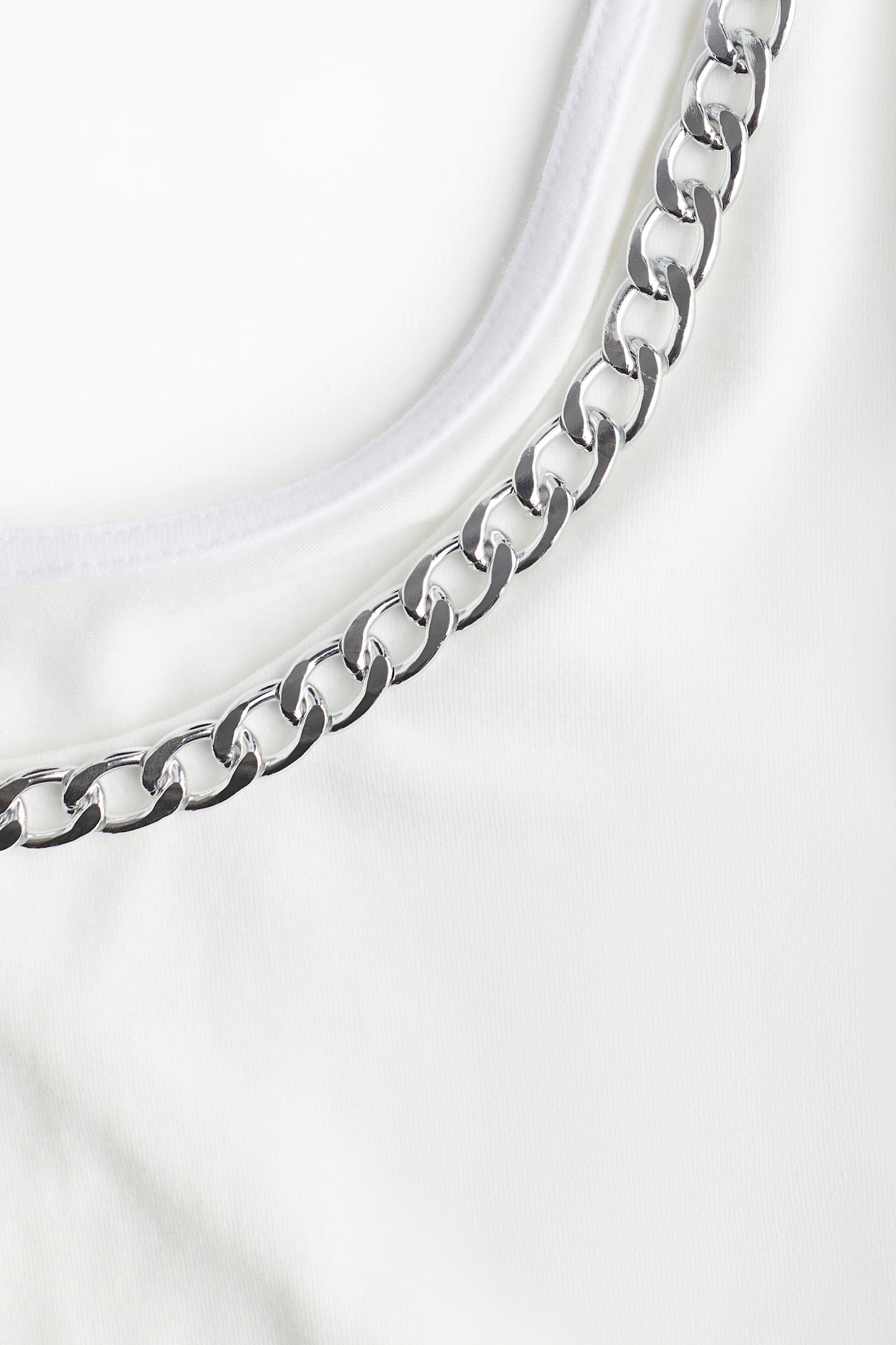 Chain-Detail Long-Sleeved Top - image 2