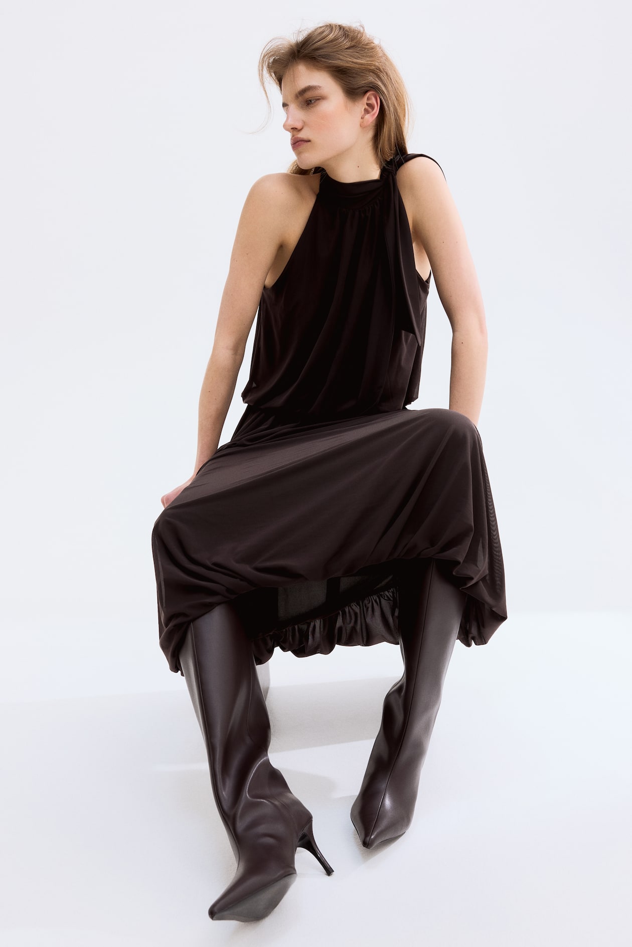 Mesh Balloon Skirt - image 4