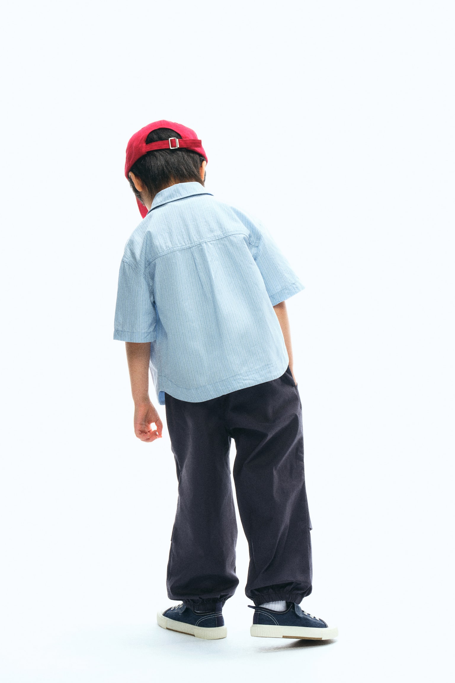 寬鬆慢跑褲 - 深灰色/灰色/淺米色 - 7