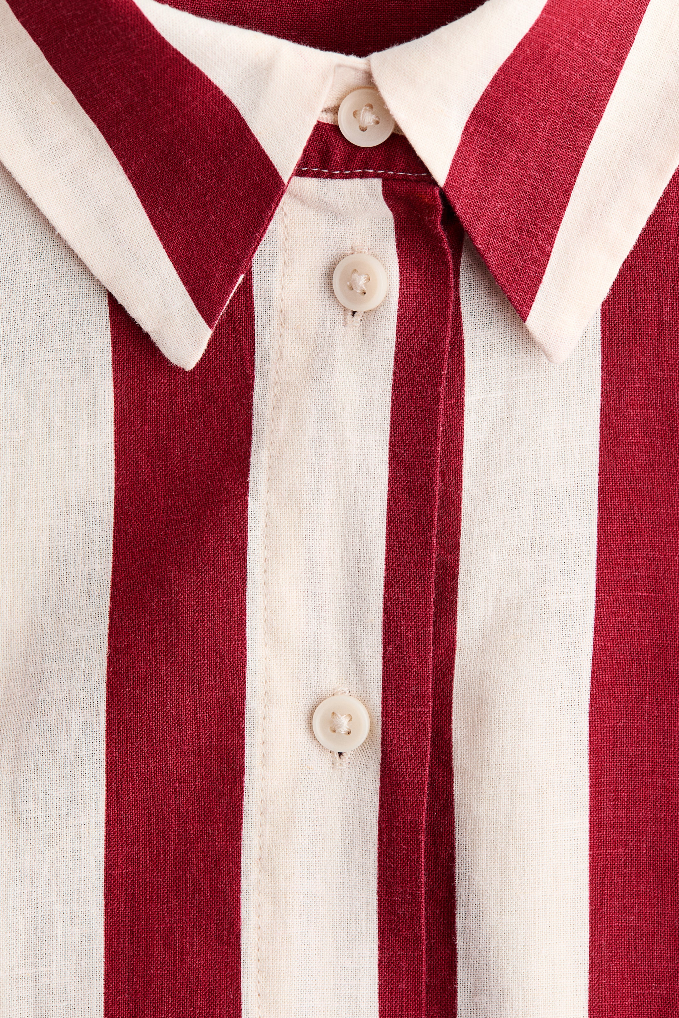 Chemise ample en lin mélangé