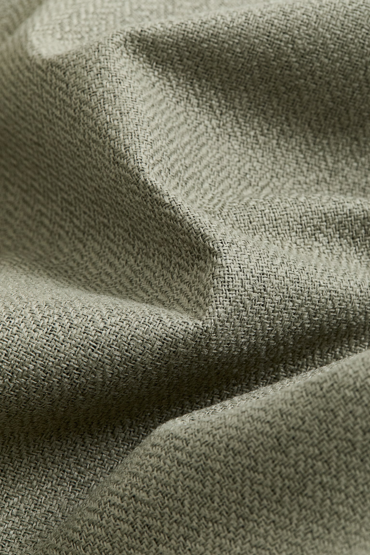 2-pack extra-long blackout curtain lengths - Khaki green/Beige marl - 5