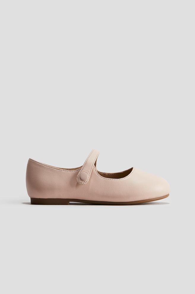 Mary Janes en cuir - Rose ancien clair - 1