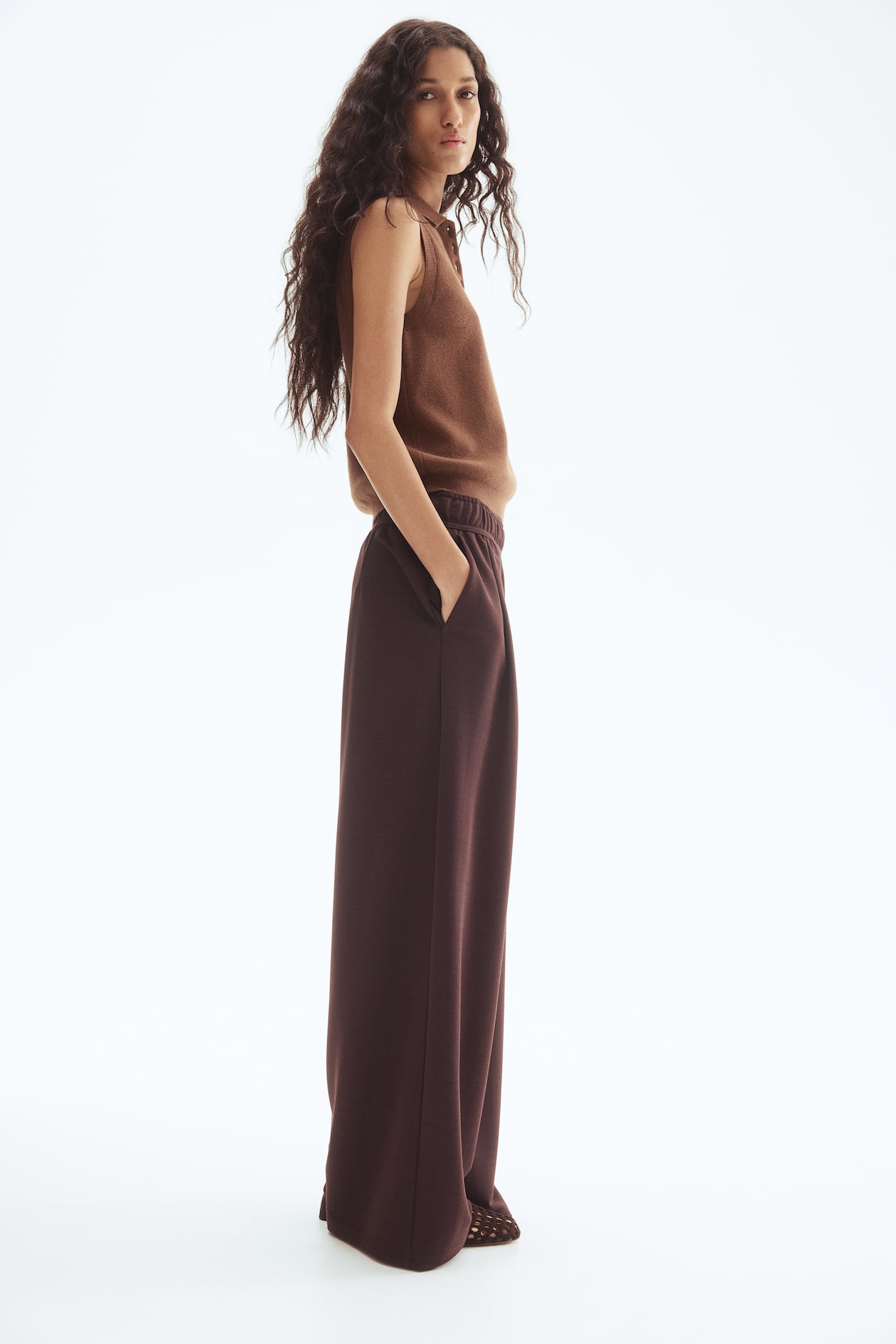 Pull-on broek - Donkerbruin - DAMES | H&M NL