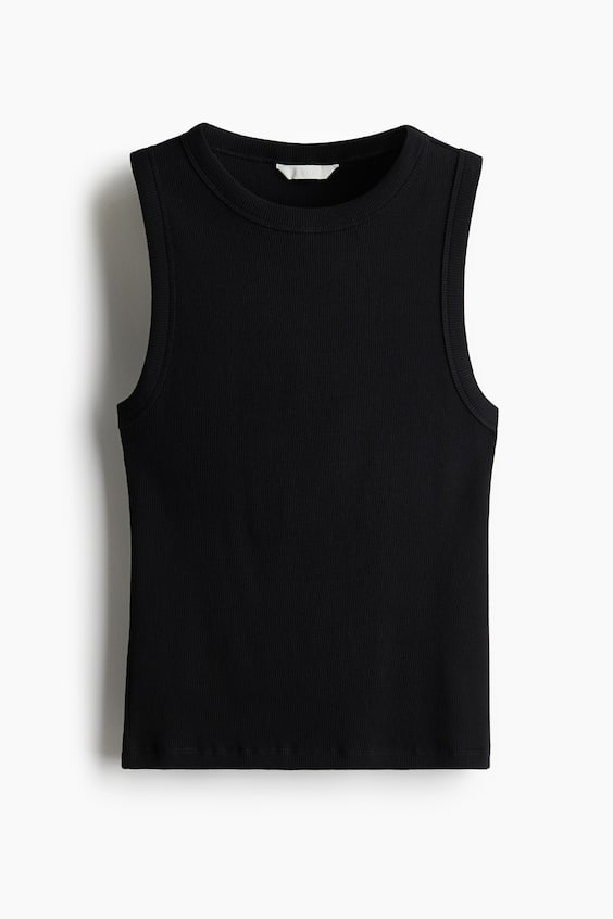 Женские топы H&M Ribbed Tank Top