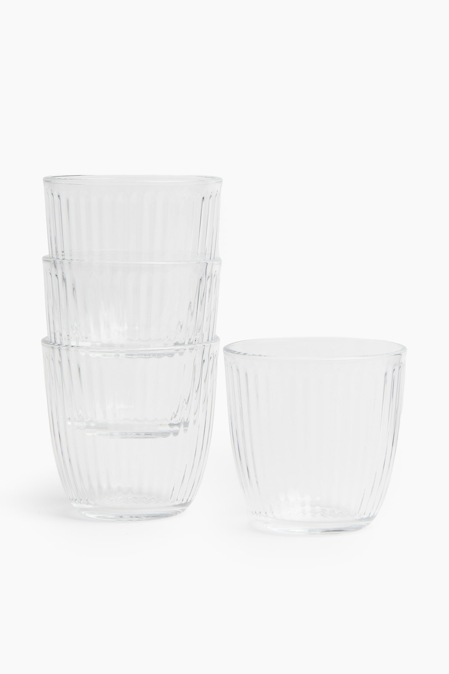 4-pack glass tumblers - Transparent