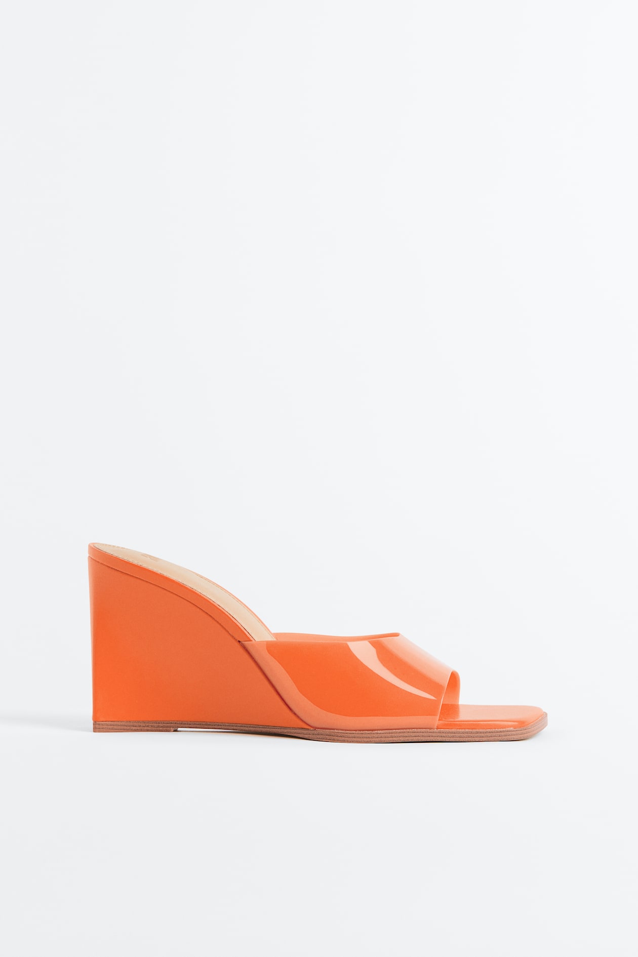 Wedge-heeled Mules - High heel - Orange - Ladies | H&M US