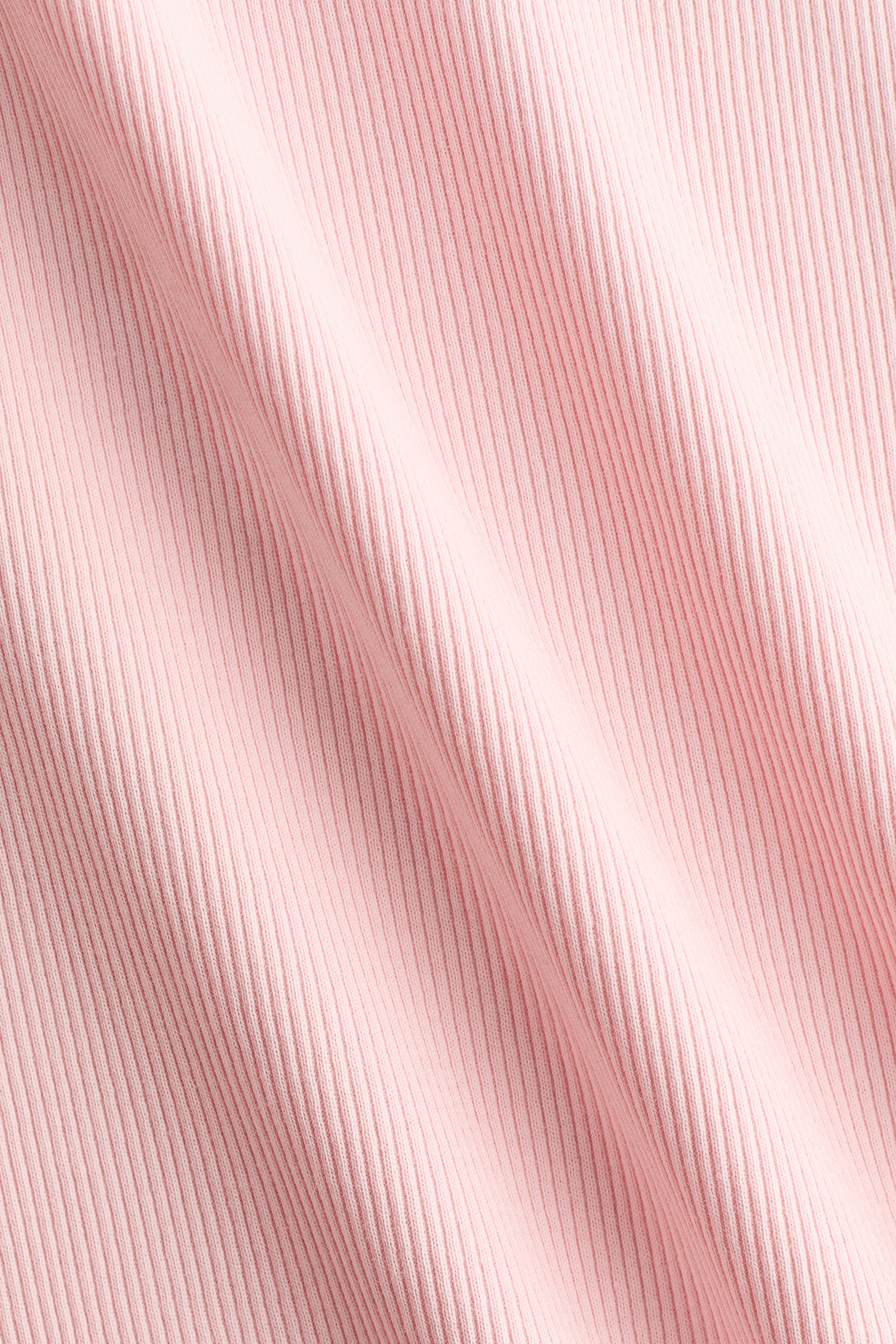Ribbed vest top - ורוד מאובק בהיר/שחור/אפור מלאנז' - 4