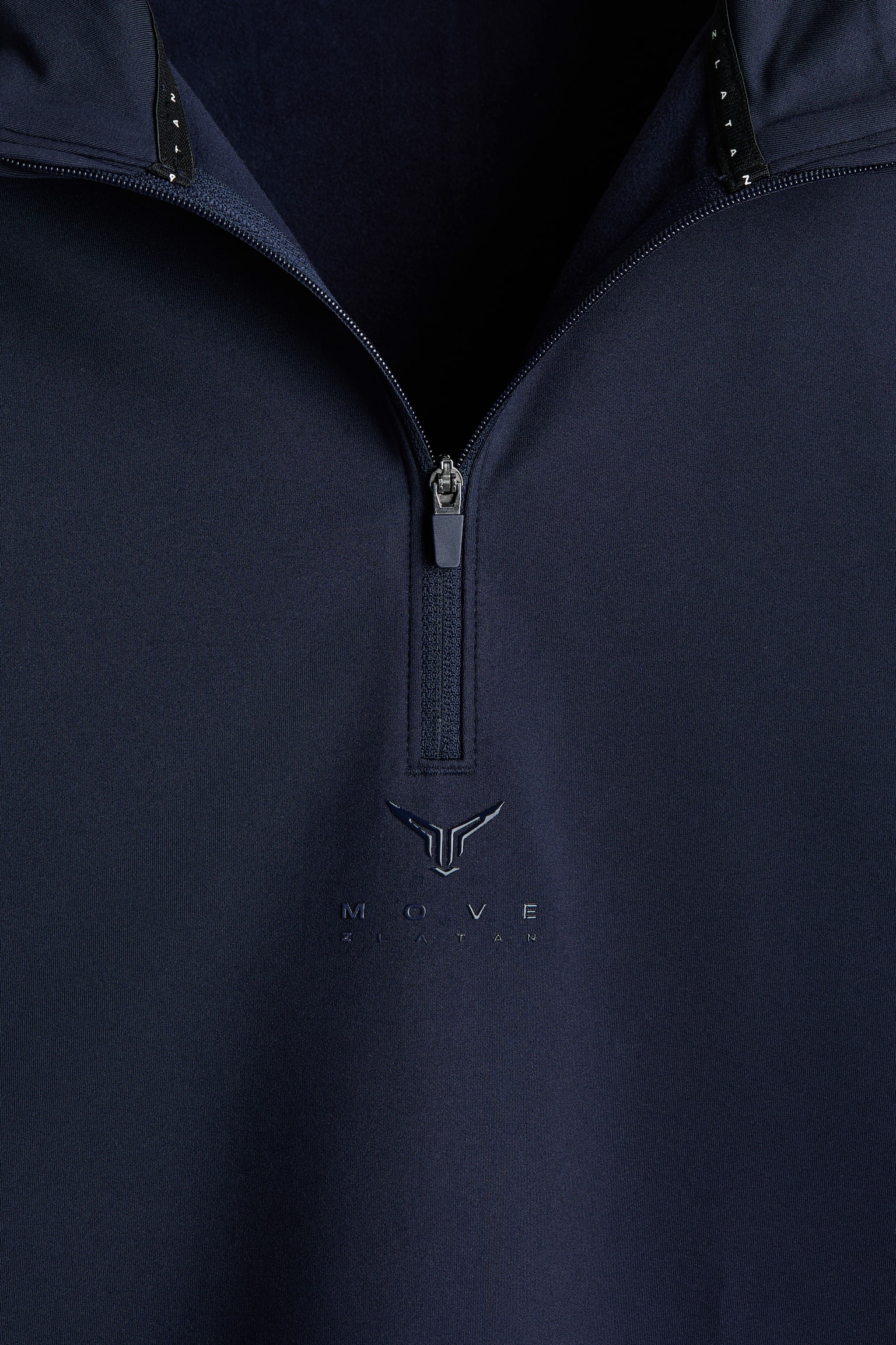 Топла спортна блуза с ThermoMove™ с горен цип - Тъмен морскосин/Move Zlatan/Черен/Move Zlatan - 6