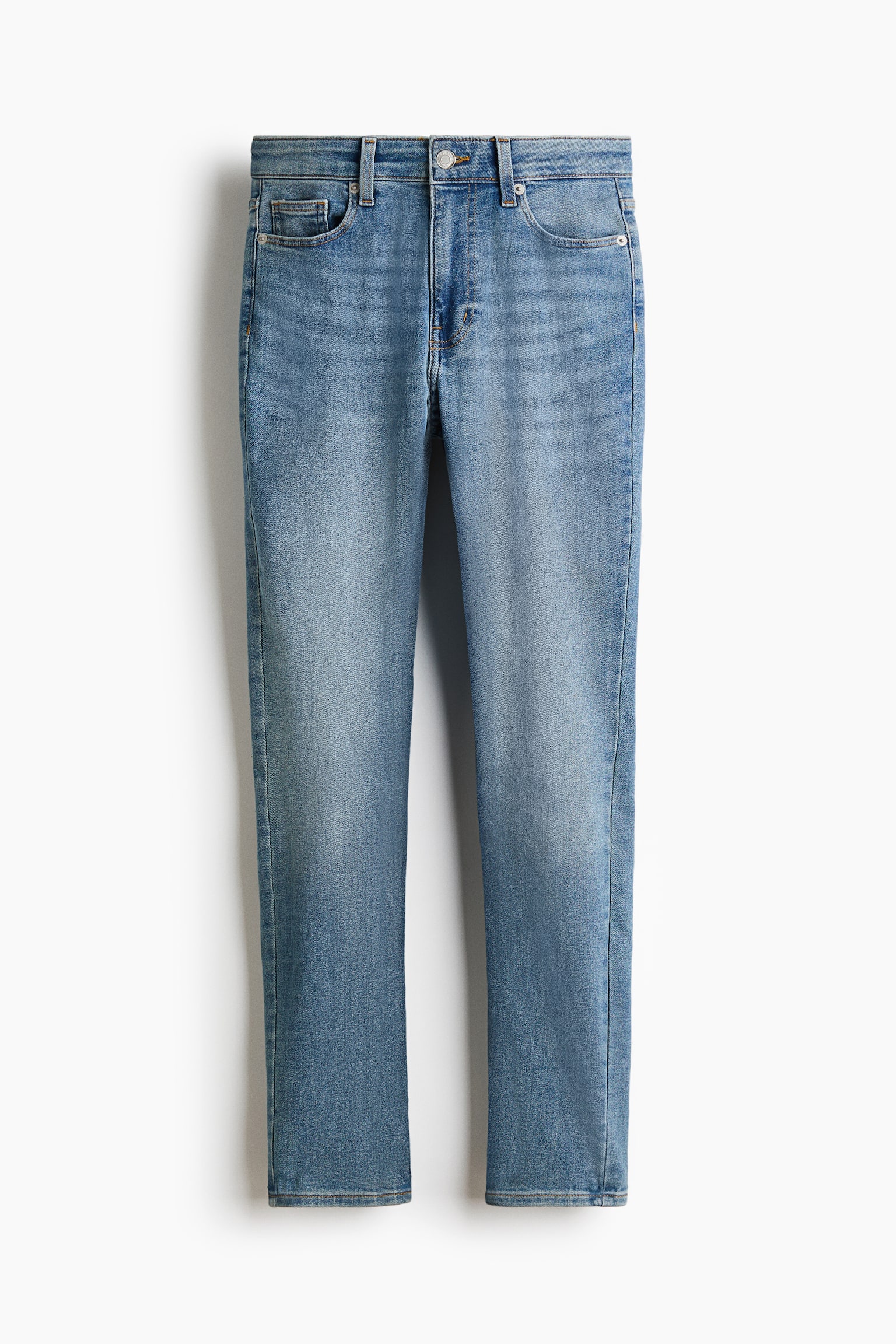 Skinny High Waist Jeans - Син деним/Син деним/Черен деним/Светлосин деним/Тъмносив деним/Тъмносин деним/Черен/Черен - 1