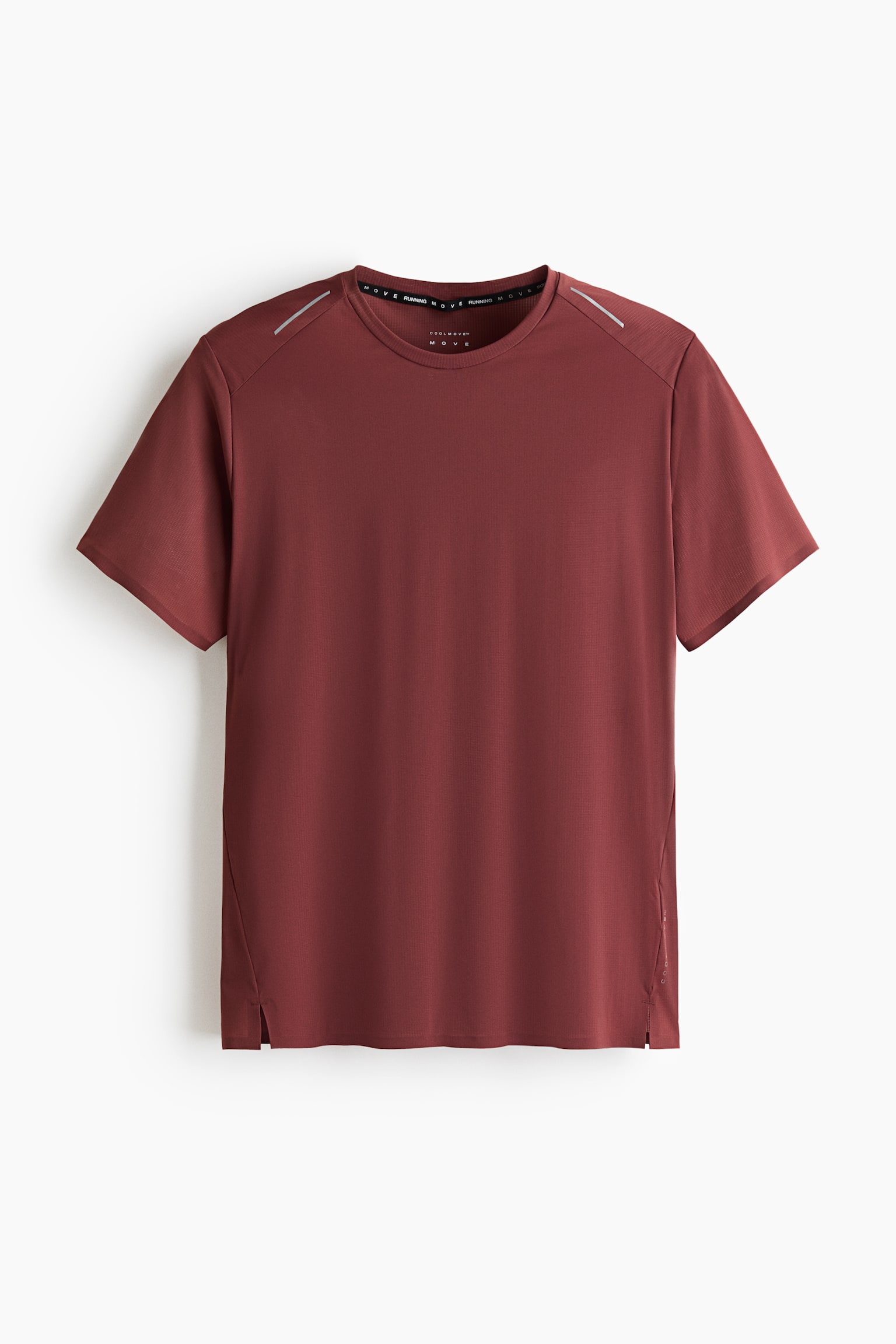 Tricou de alergare subțire cu efect răcoritor - Roșu-prăfuit/Mov-prună ciocolatiu/Alb/Gri-închis/Alb/Gri-închis/Verde-prăfuit deschis - 1