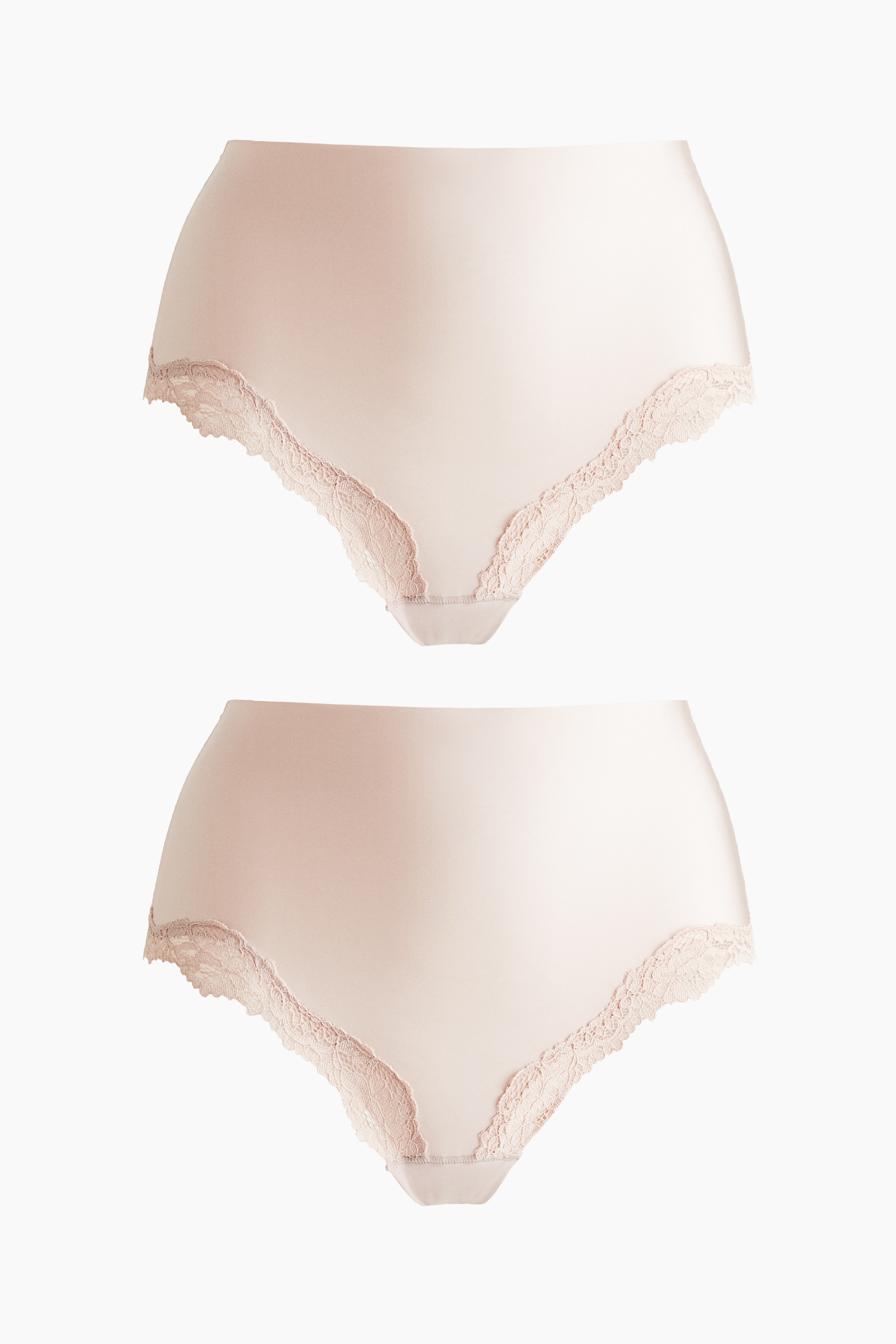 Kalhotky z mikrovlákna 2 kusy - Tlumená růžová/Černá