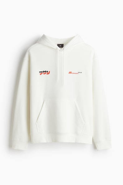 ルーズフィット プリントスウェットパーカ