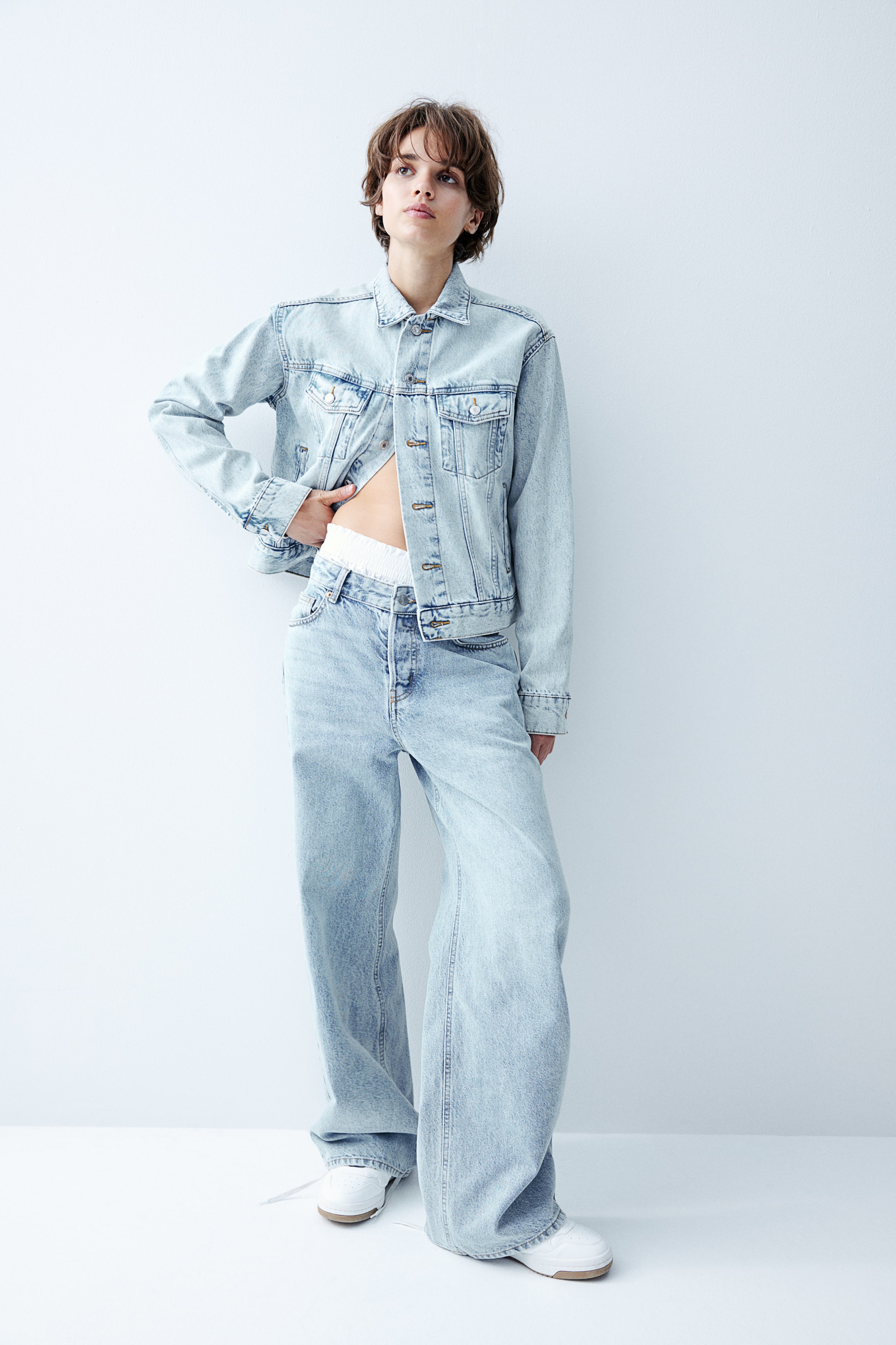 Wide jeans - Light denim blue - Ladies | H&M GB 2