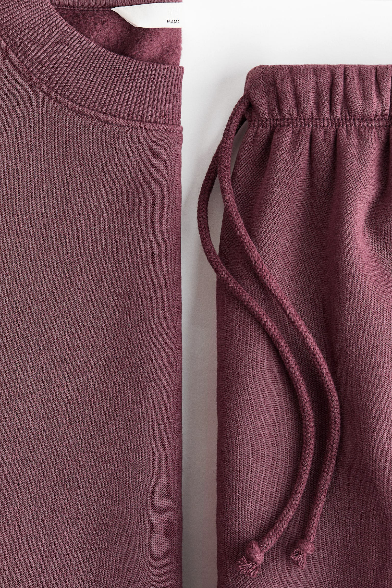 Женские комплекты H&M Mama 2-Piece Sweatsuit, цвет: Тёмный сливовый фиолетовый — фото 2