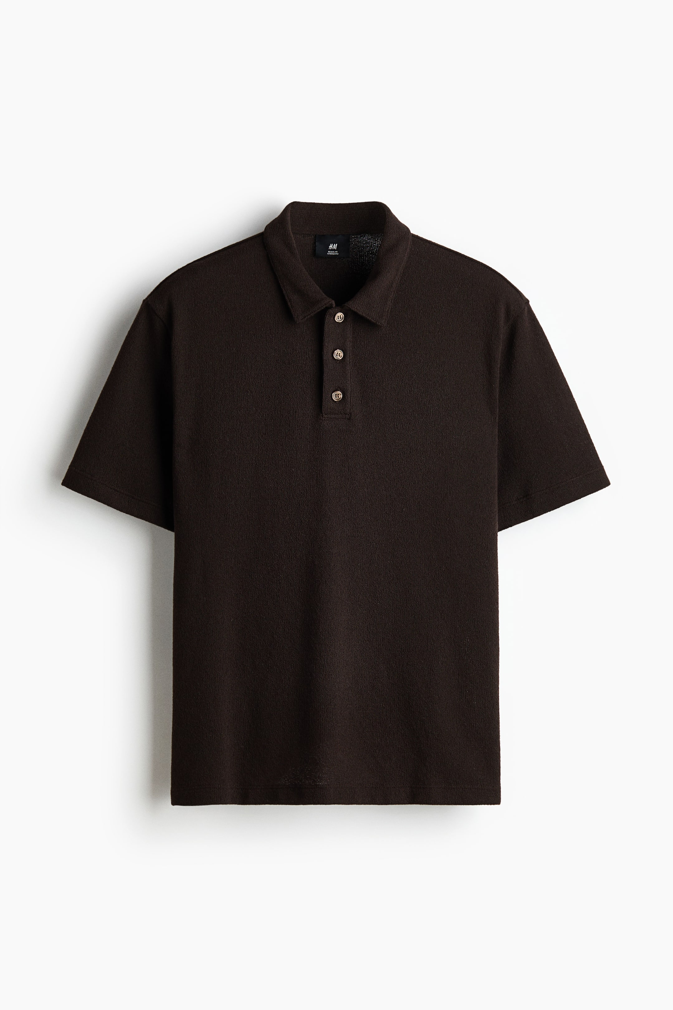 View larger image: Regular Fit Polo shirt - Dark brown - Men | H&M US 5