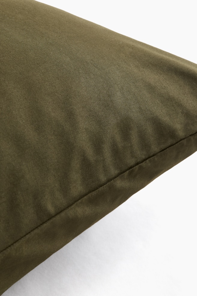 Cotton Pillowcase-Dark green - 2