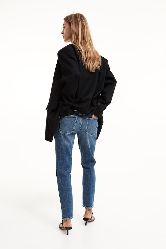 MAMA Slim Ankle Jeans - Denim blue/Black/Light denim blue/Cream/dc/dc - 4