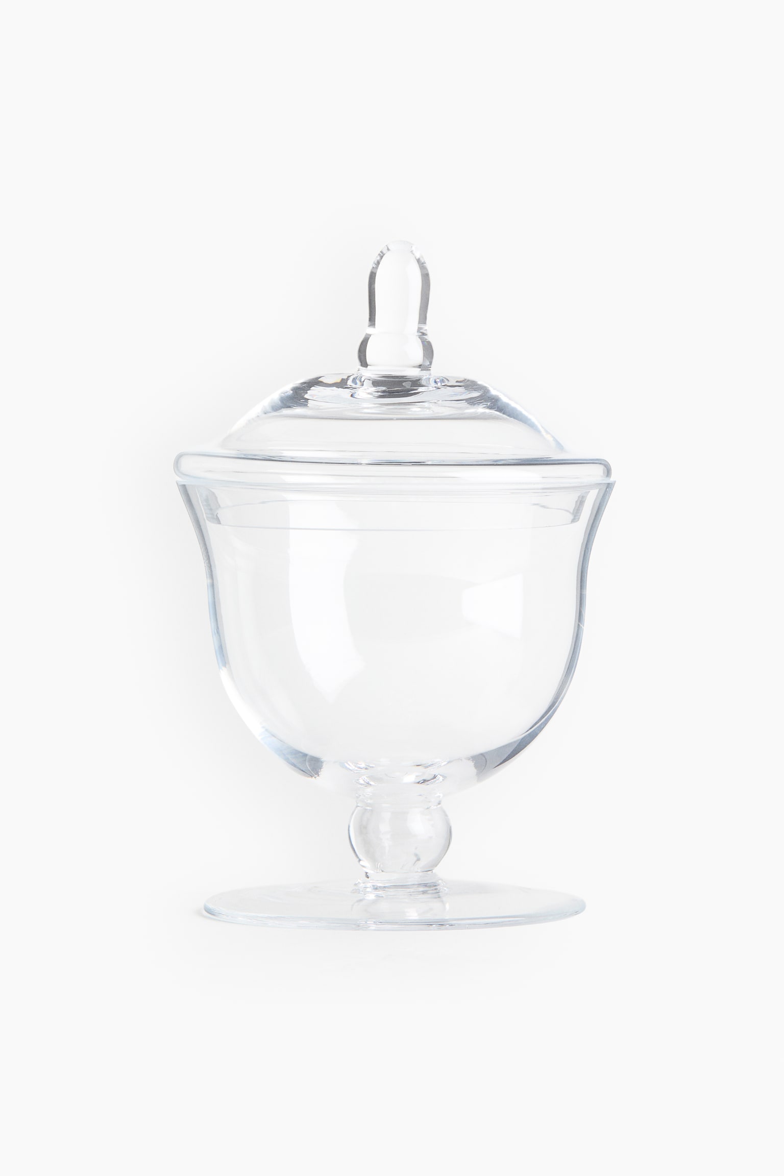 Footed glass jar - Transparent