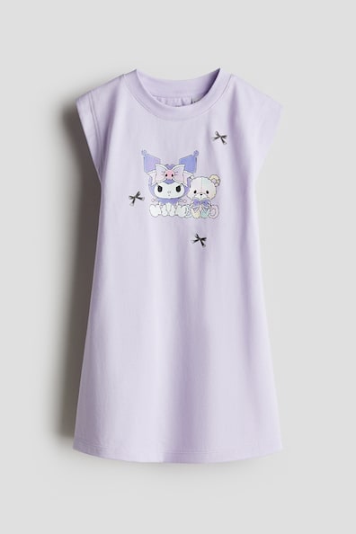 プリント コットンワンピース