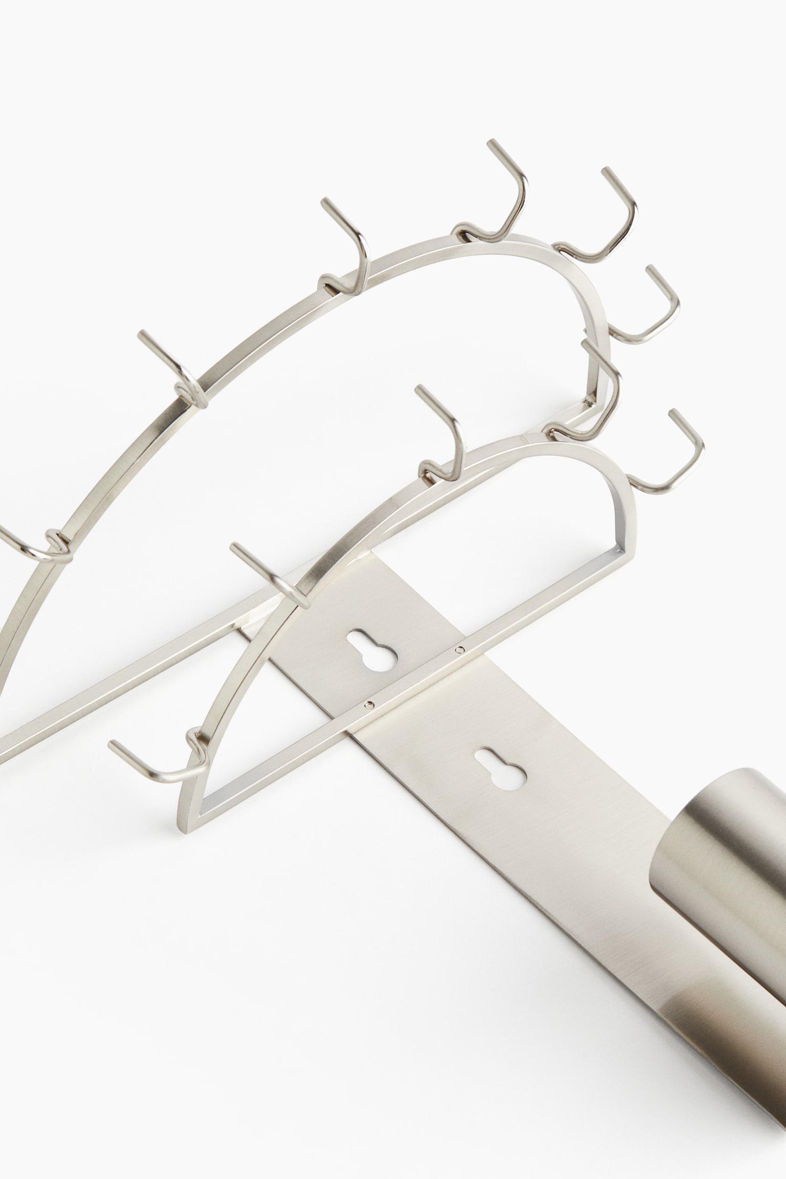 Fém fali lámpa üveg prizmával - Barna/Ezüstszínű - 4