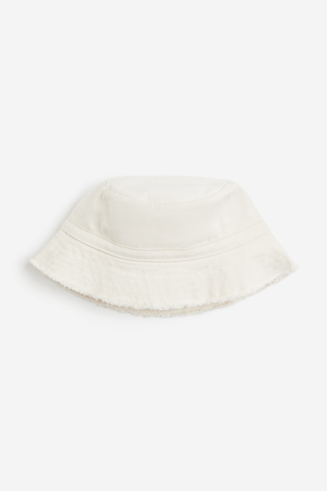 Bucket Hat aus Twill - Cremefarben - 1