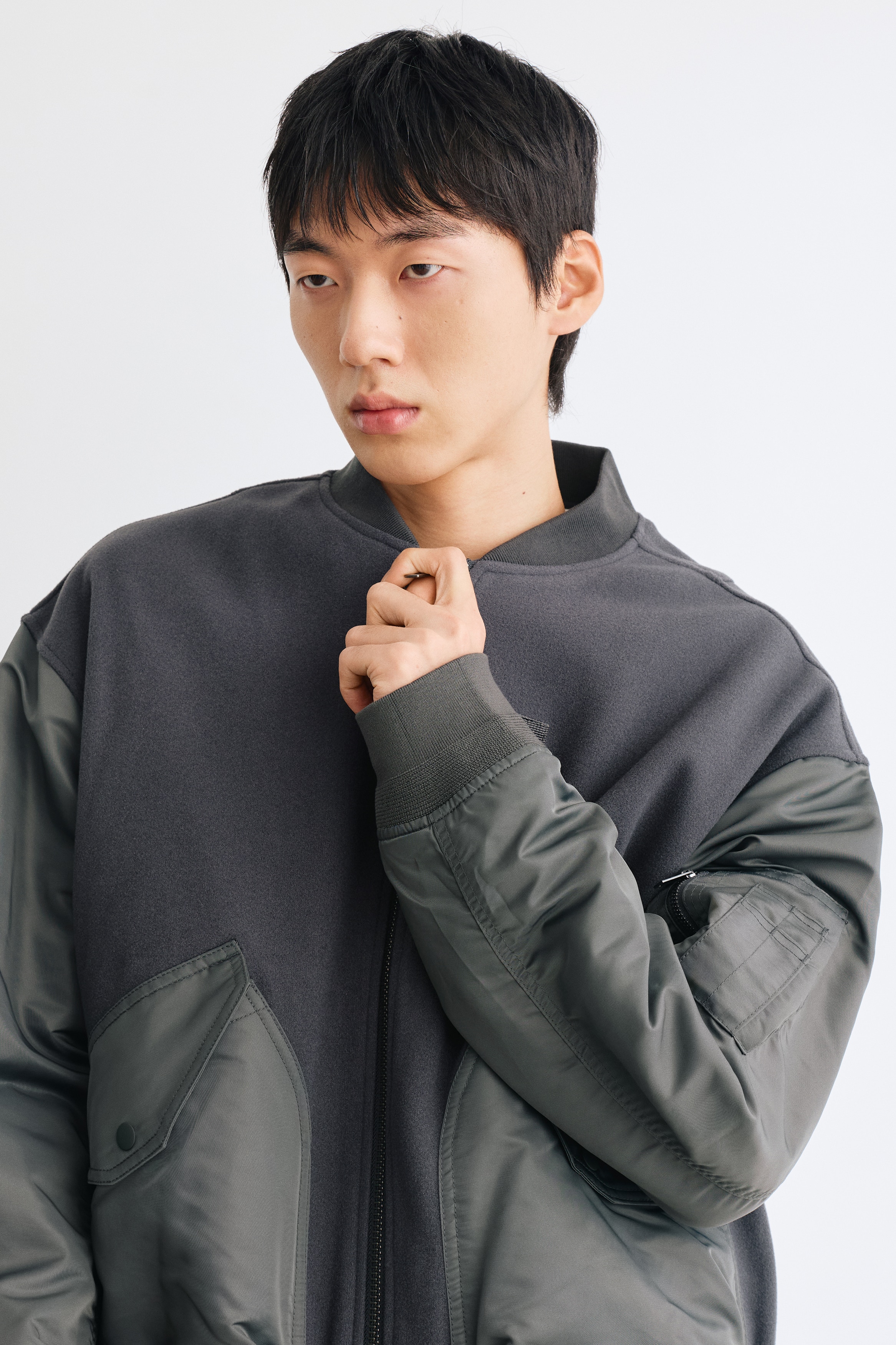 パッデッドフライトジャケット - ブラック - Men | H&M JP