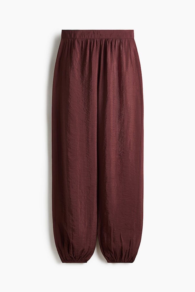 Balloon-leg beach trousers - Burgundy - 1