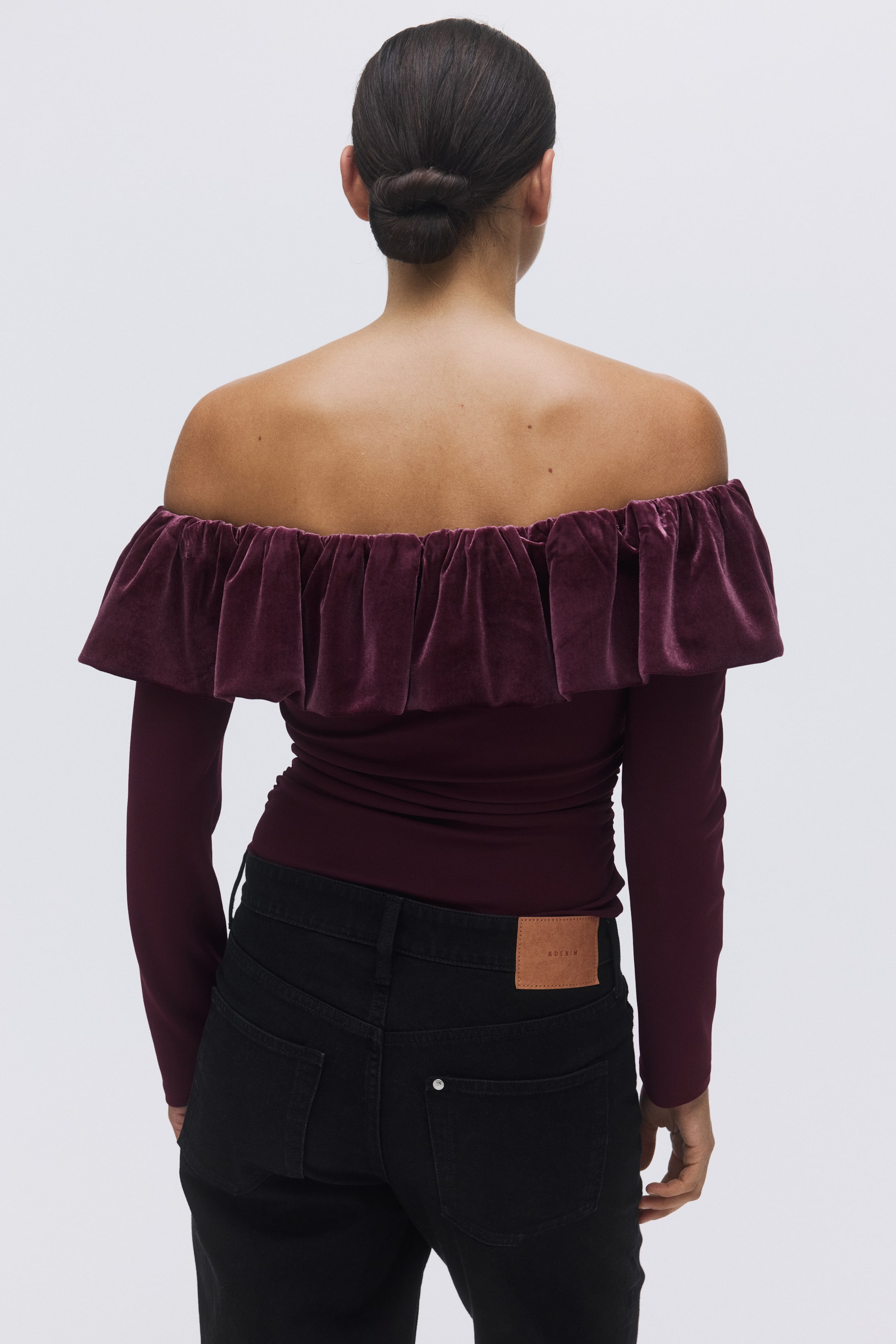 Agrandir l'image: Body épaules nues - Burgundy - FEMME | H&M FR 4