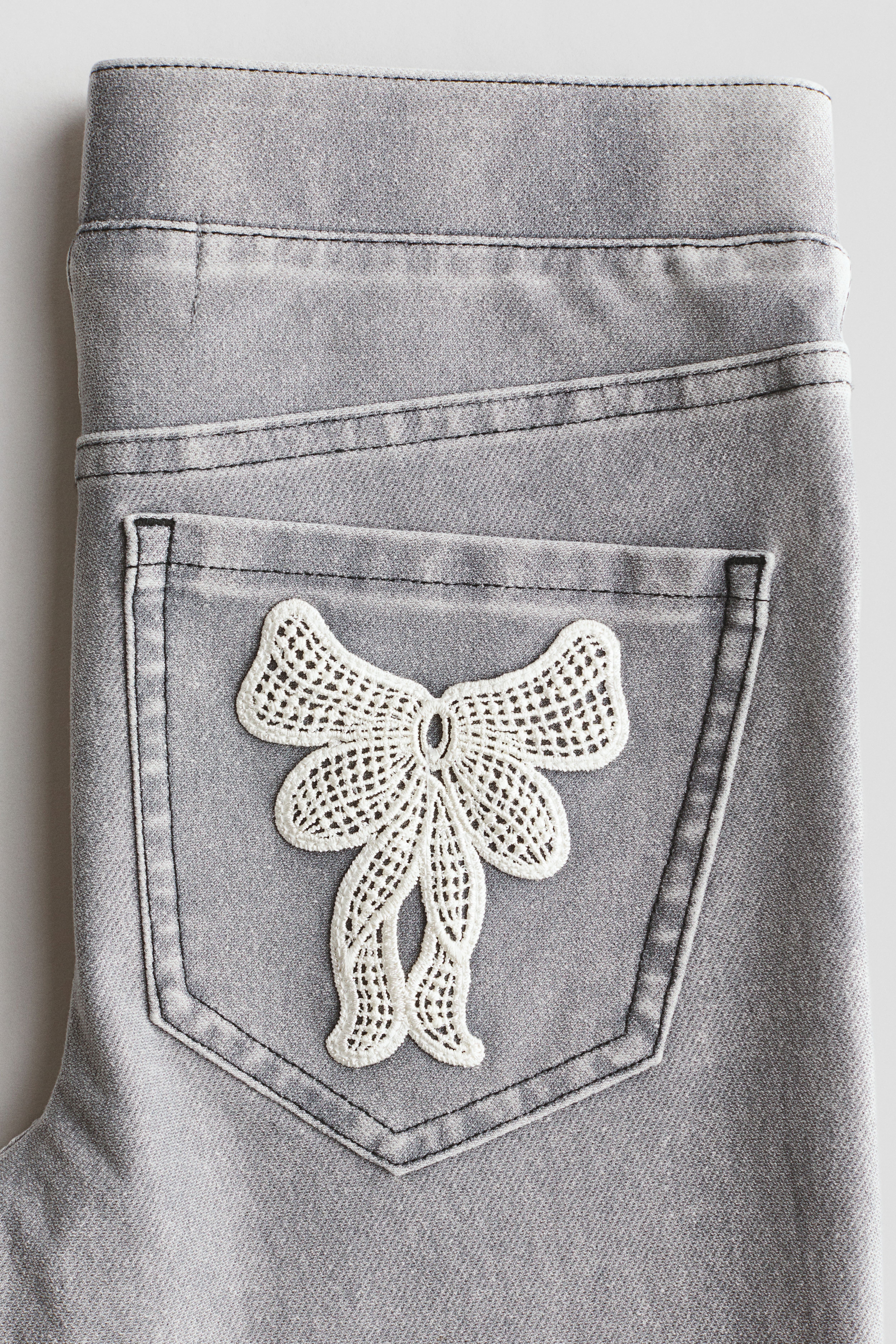 Denim-Look Flared Jeggings