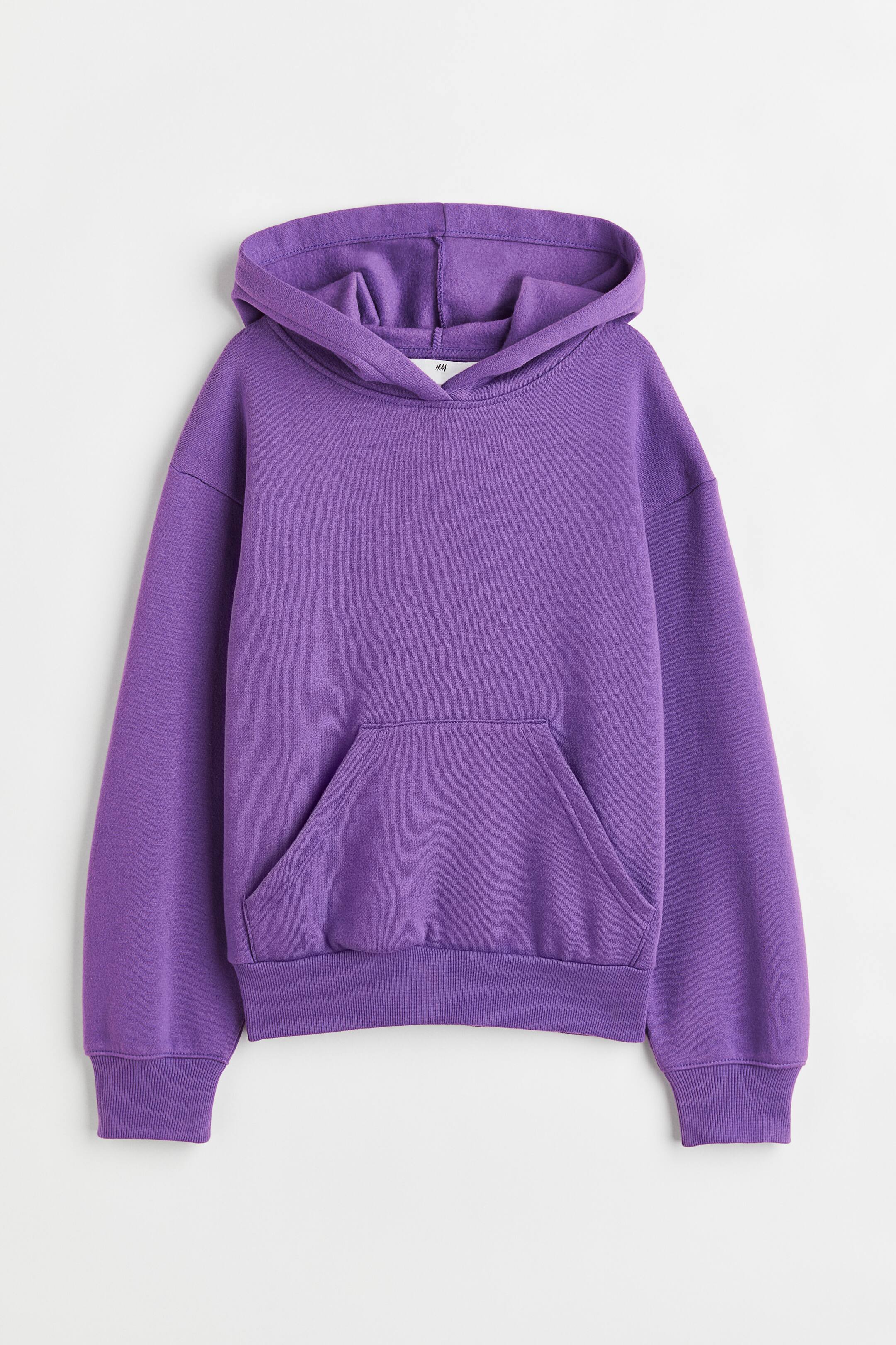 Xem ảnh lớn hơn: Áo hoodie dáng thụng - Màu tím - Kids | H&M VN 1