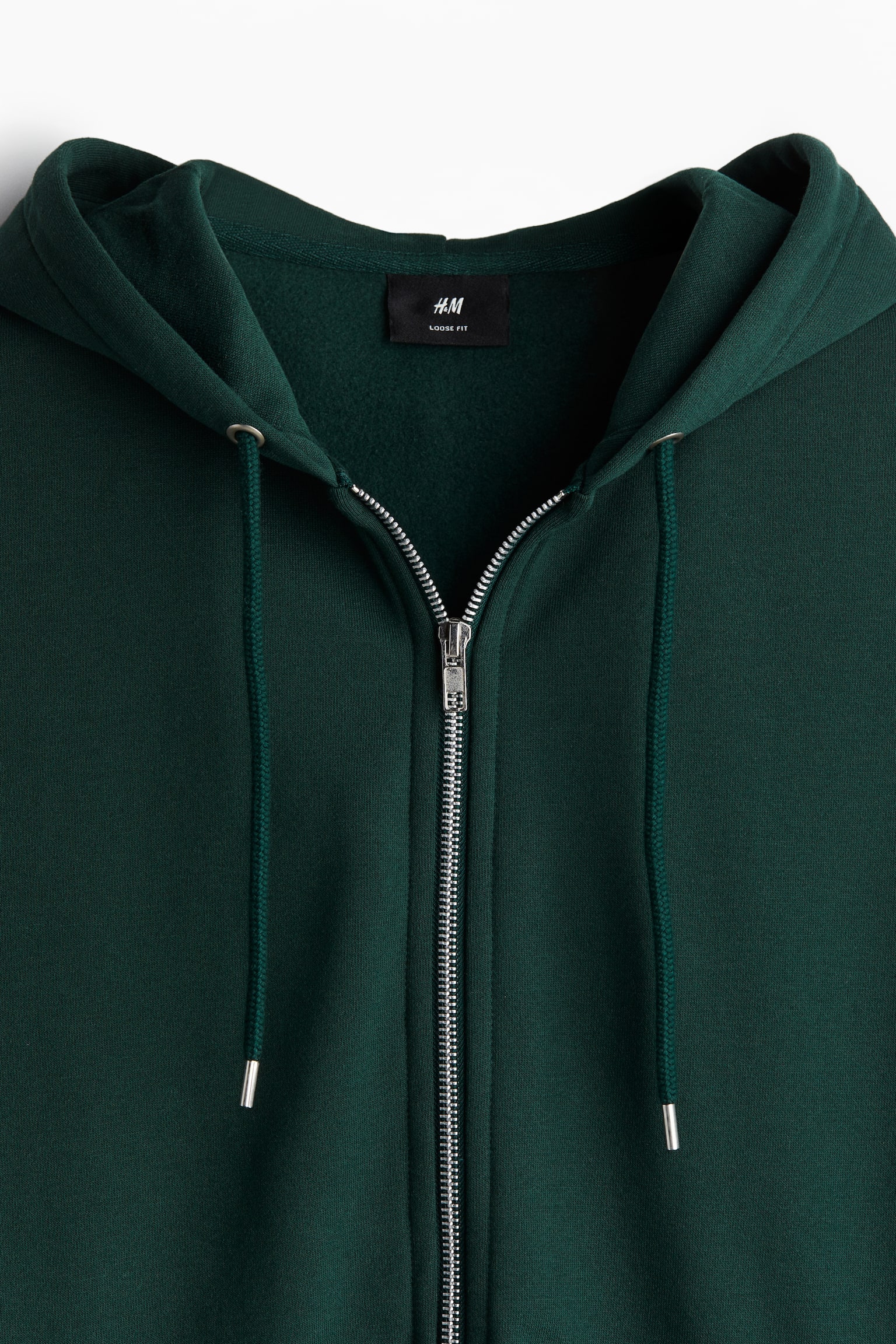 Loose Fit Zip-through hoodie - Dark green/Black/Grey marl/Light beige/Dark blue/Dark greige - 7