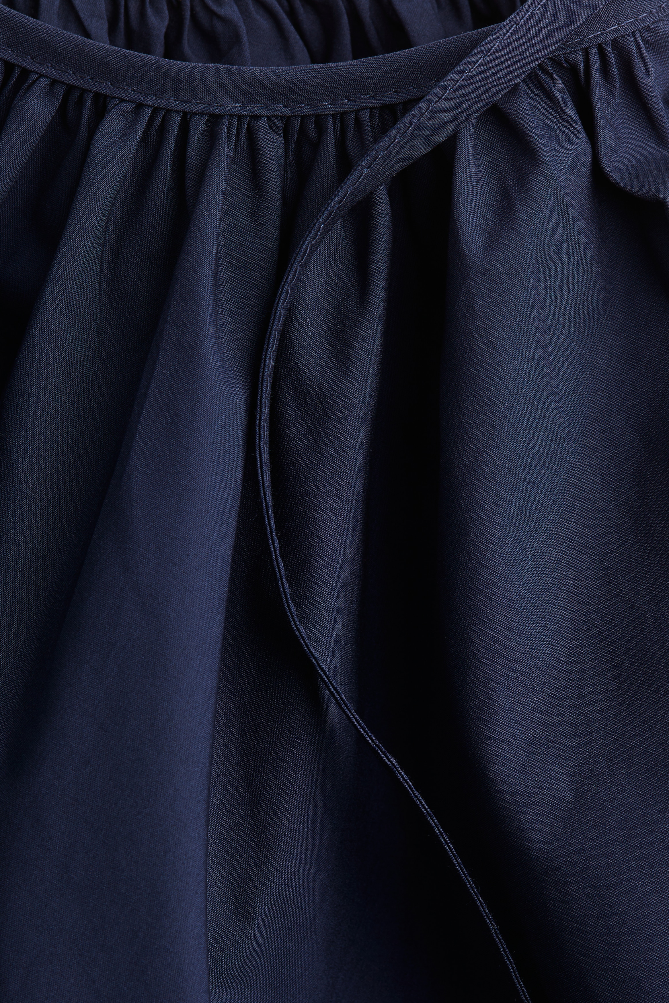 Tie-detail circular mini skirt