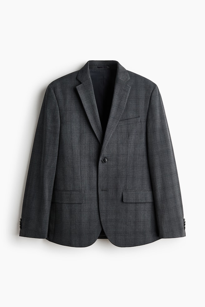 Regular Fit Suit jacket - Navy blue/Checked - 1