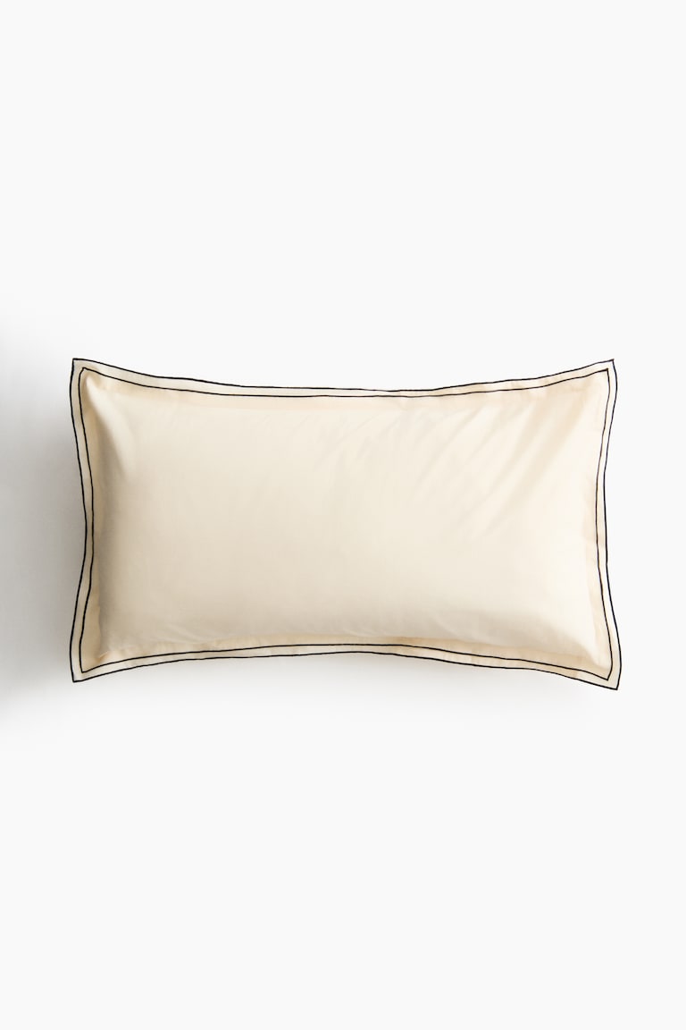 Highams Federa Singola In Cotone Egiziano 100% – 48 X 76 Cm – Colore Panna – Morbida E Di Lusso, 230 Filati