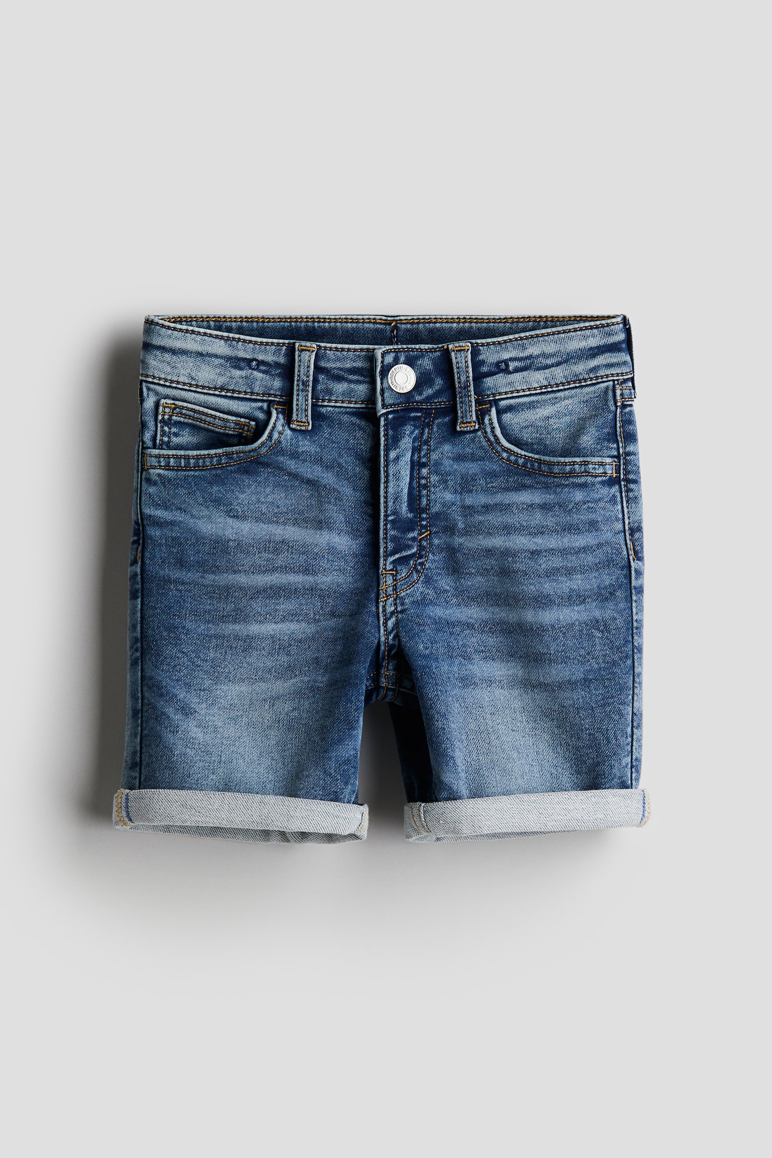 Denim Shorts - Dark denim blue/Denim blue/Denim grey - 1