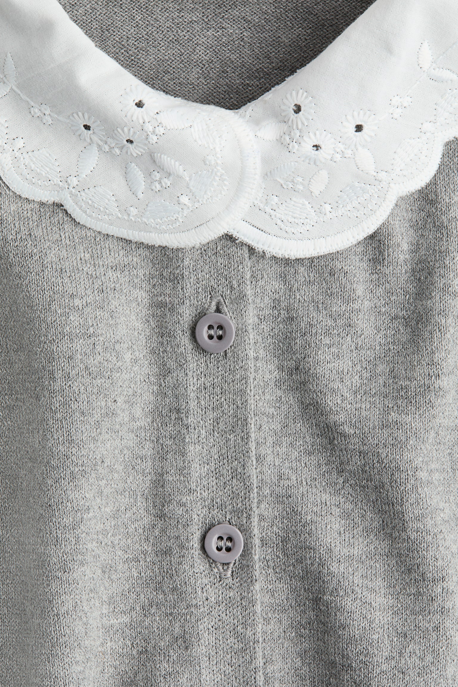 Cardigan with Collar - 2