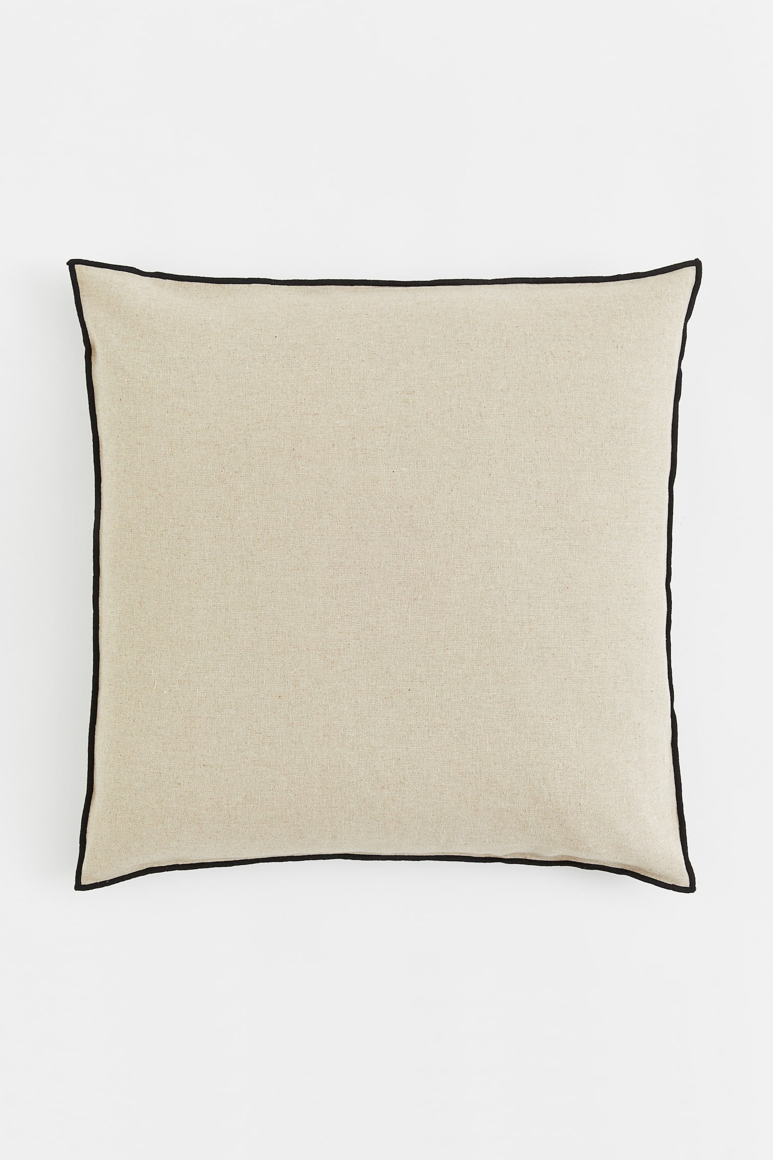 Linen-blend cushion cover - Light beige/Green/Powder pink - 1