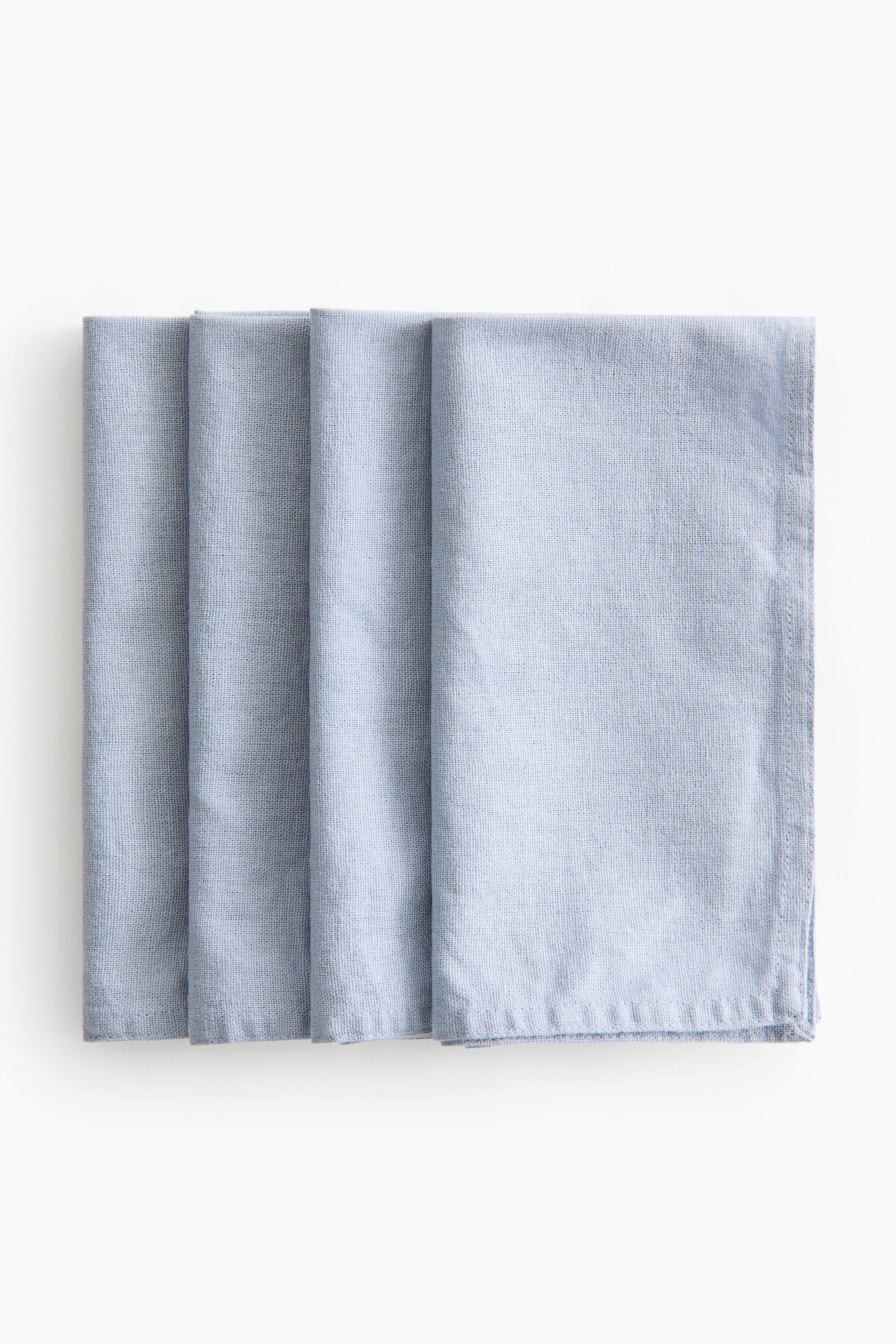 Lot de 4 serviettes de table en lin mélangéModèle