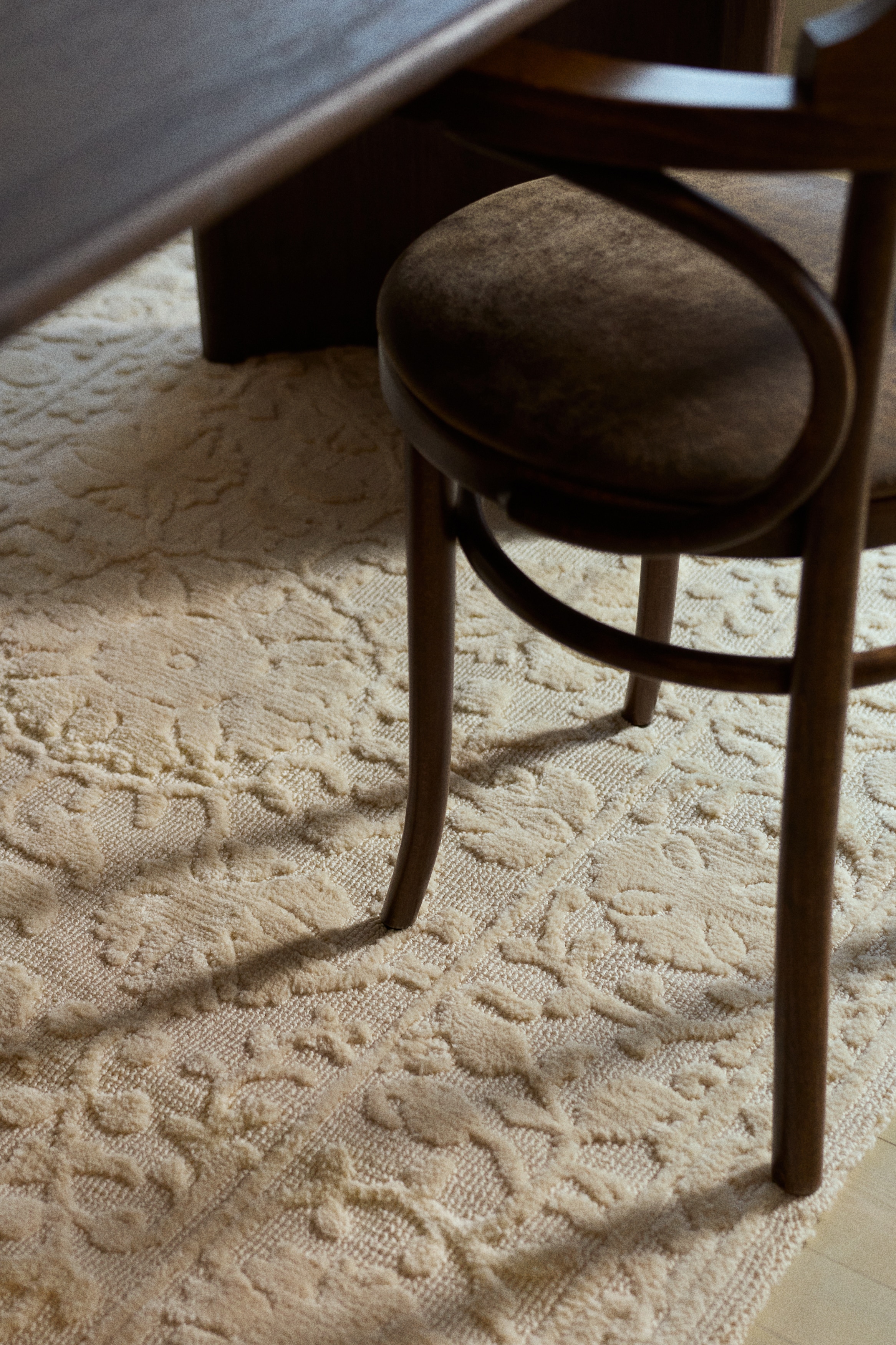 Patterned rug - Beige