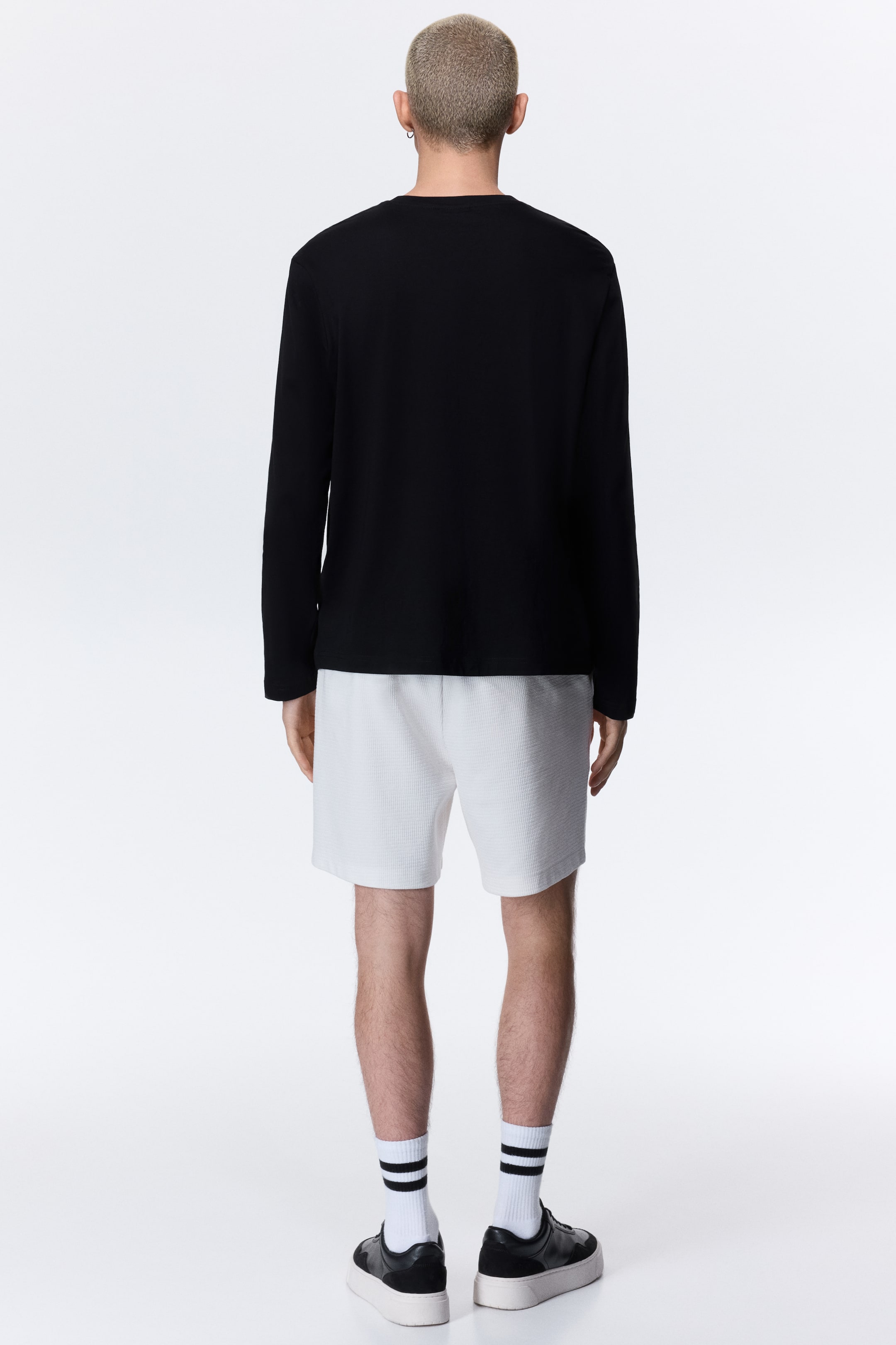 Мужские шорты H&M Textured jersey shorts — фото 5