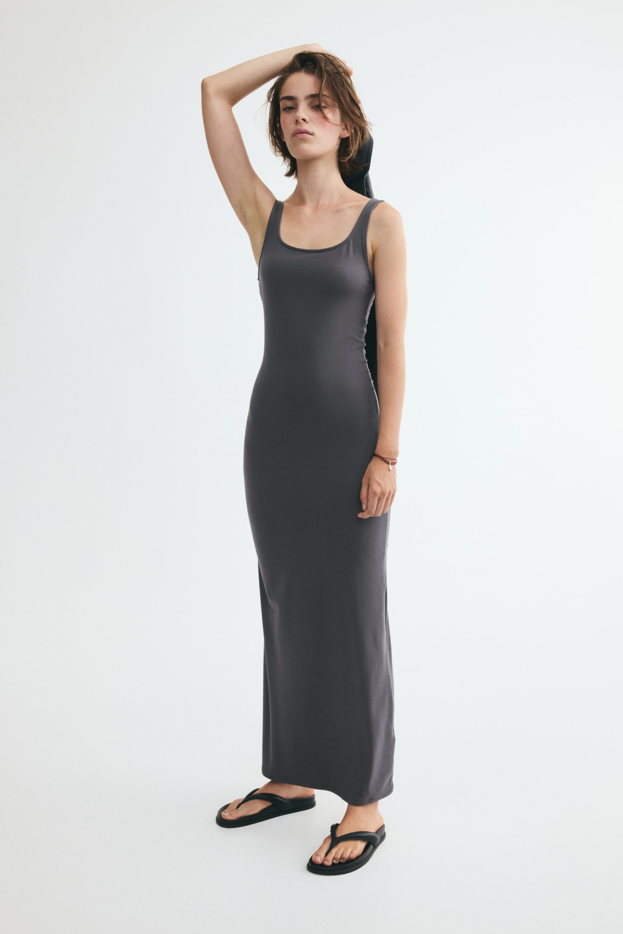 Scoop-Neck Bodycon Dress