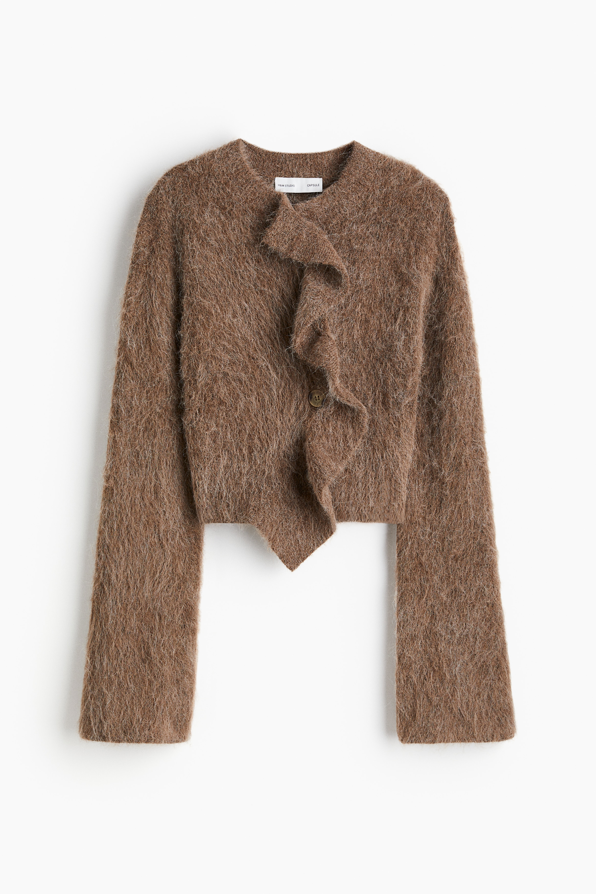 トップス POLYPLOID CARDIGAN C BROWN MELANGE Women's Brown Alpaca-Blend Cardigan | H&M CA
