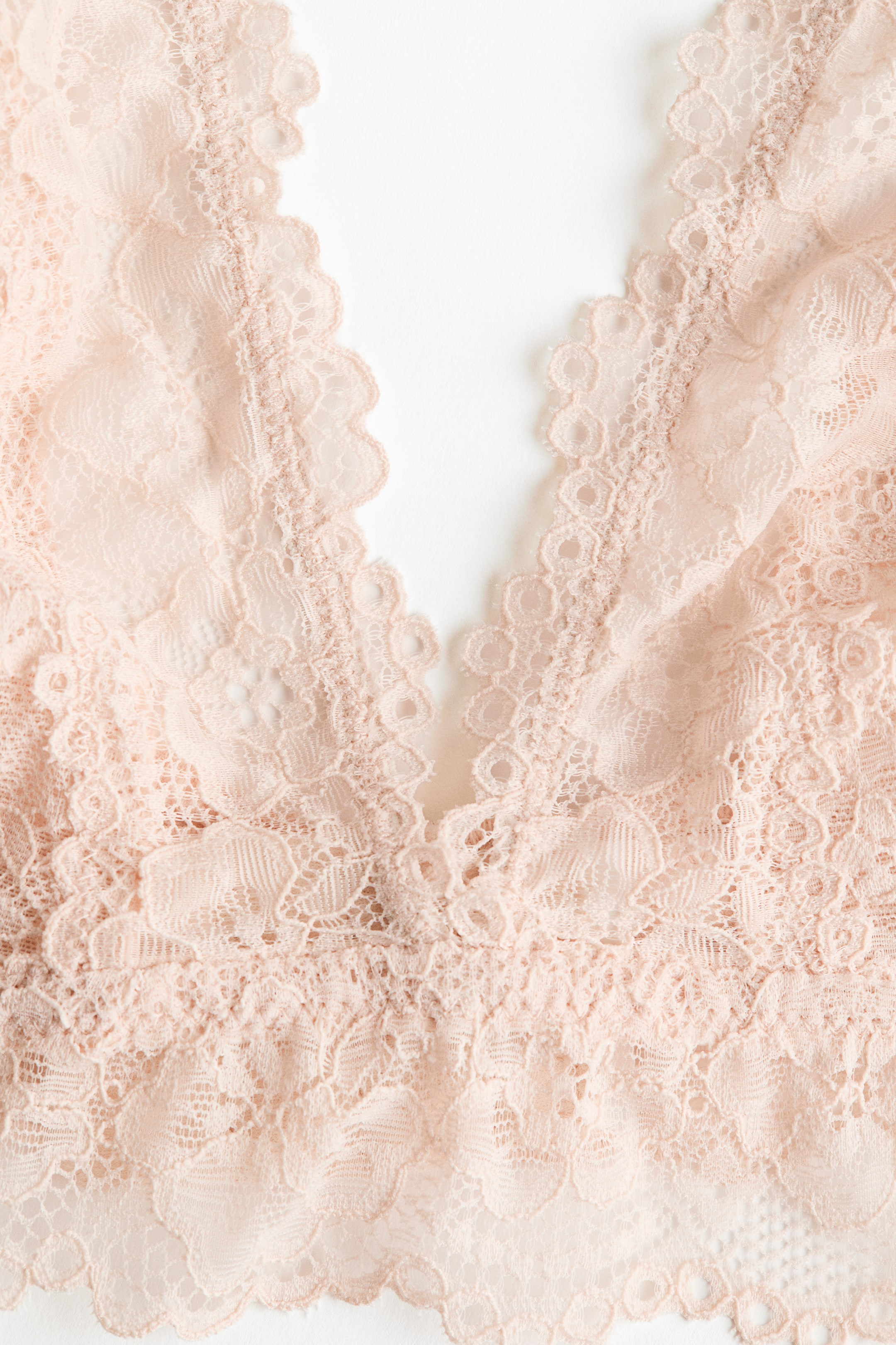 View larger image: Soft lace bra - Light beige - Ladies | H&M IN 6
