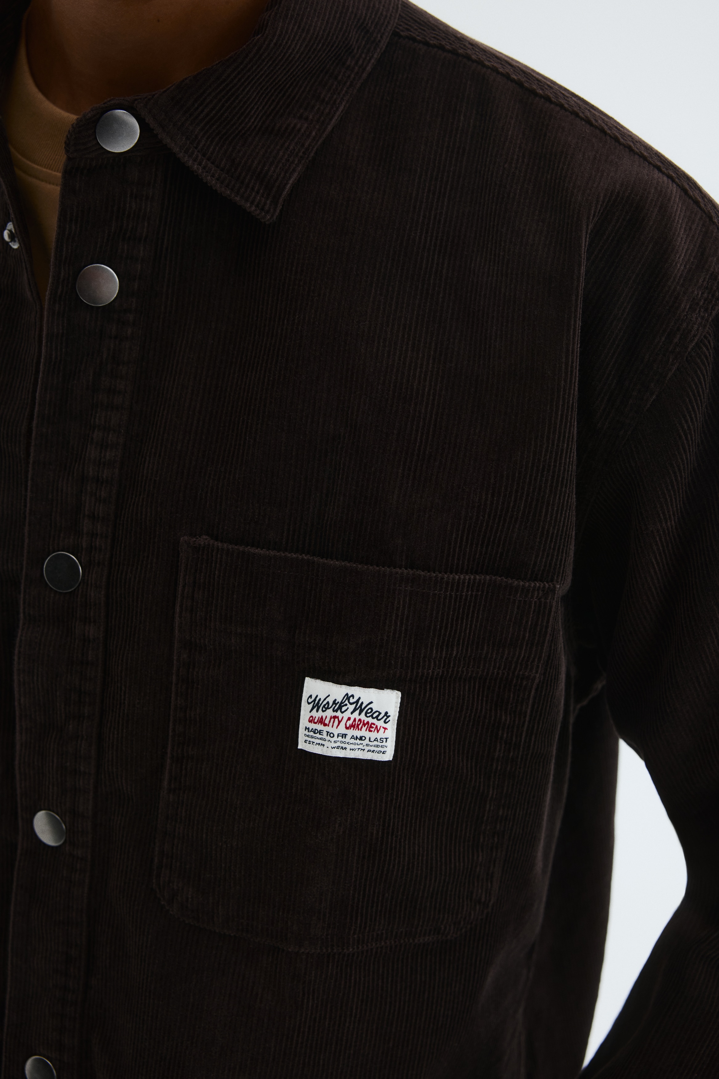 Oversized cotton corduroy shirt