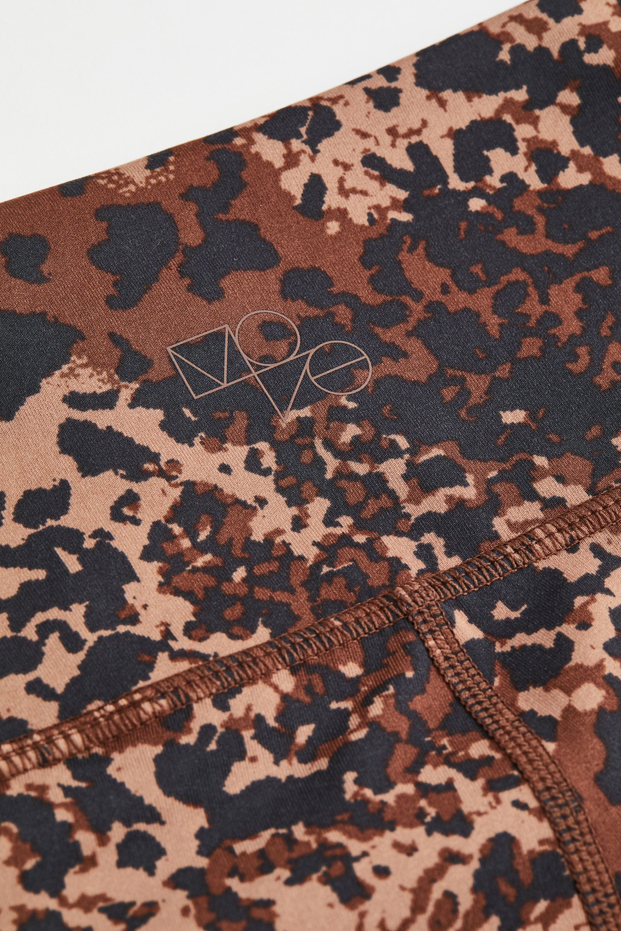 Leggings De Sport FlyWheel Taille L - Motif Brun, Noir Et Bleu, Neufs Avec étiquettes, Pour Activités Sportives
