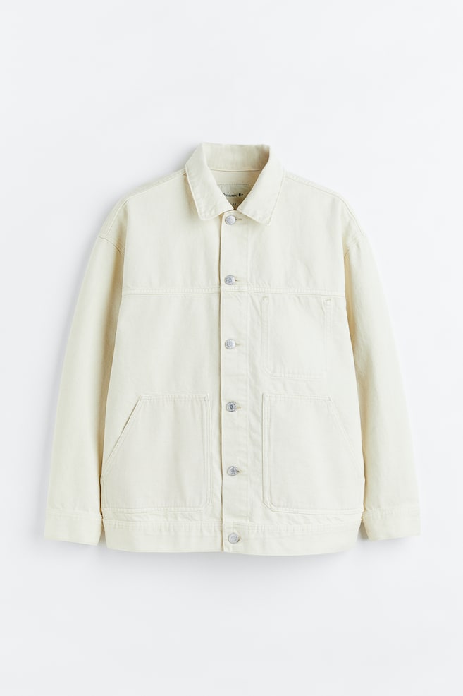 Relaxed Fit Denim jacket - Cream - 2