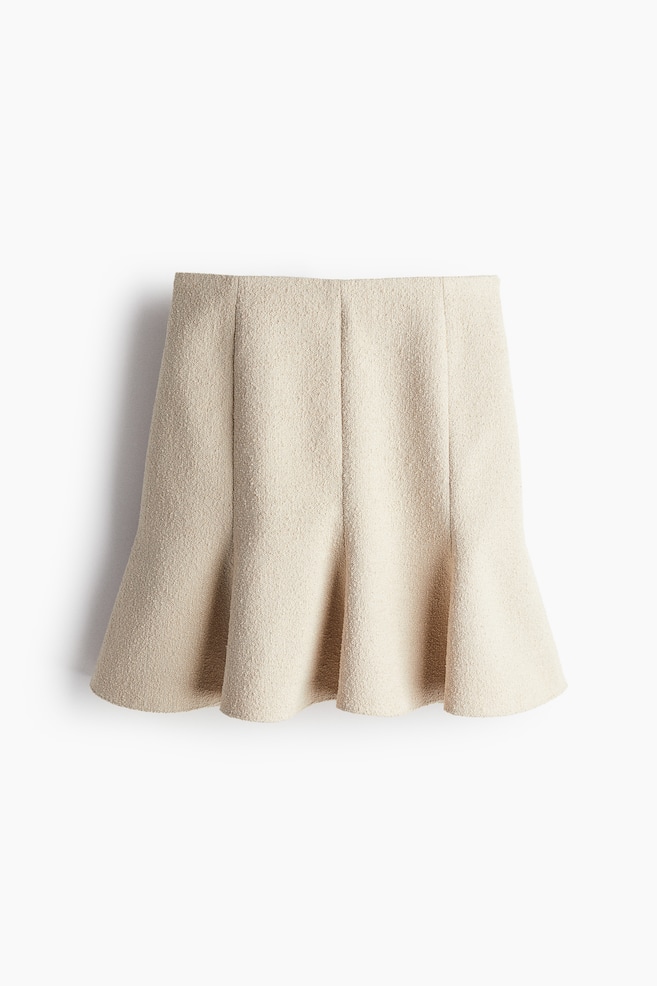 Flared-hem skirt - Light beige - 1