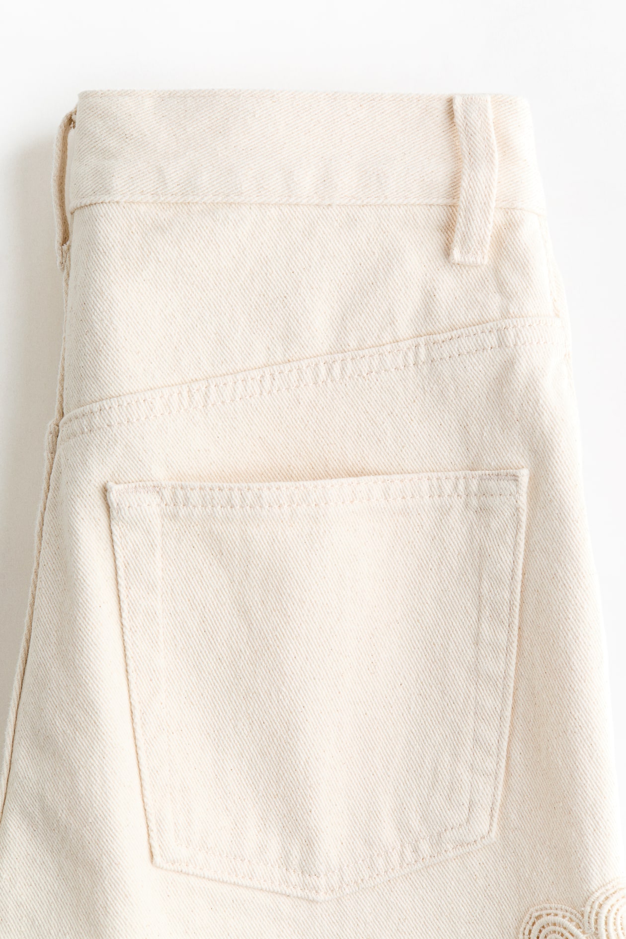 Crochet-Look-Detail Jeans - image 3
