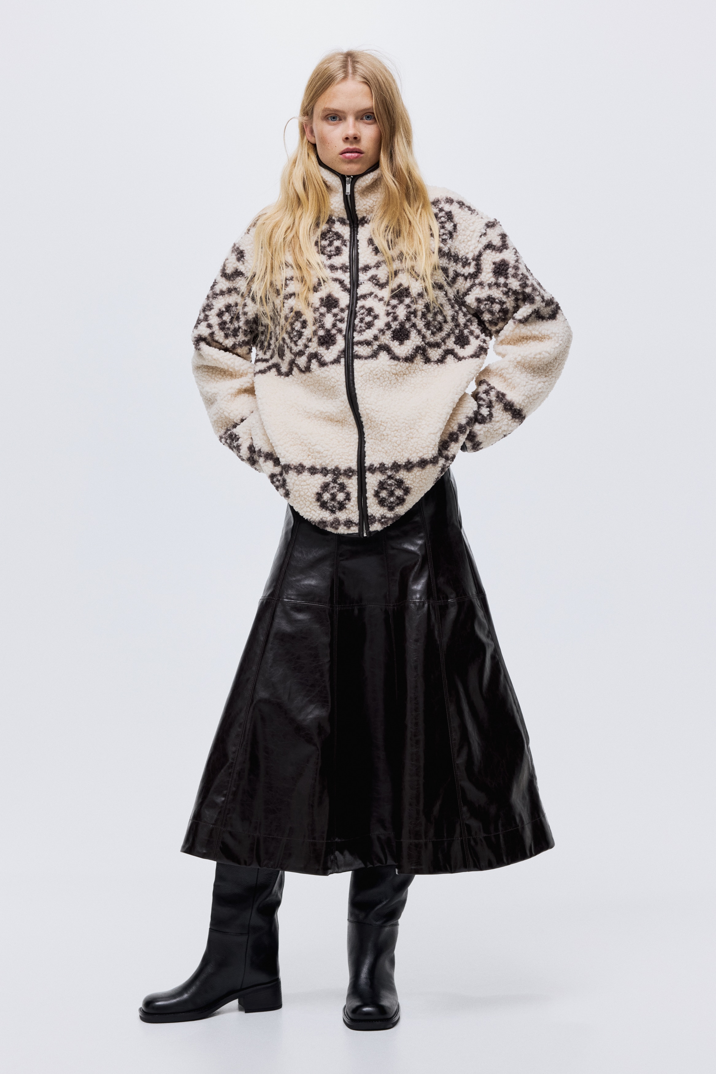 H & M - レザーブーツ - ブラック H & M - レザーブーツ - ブラック